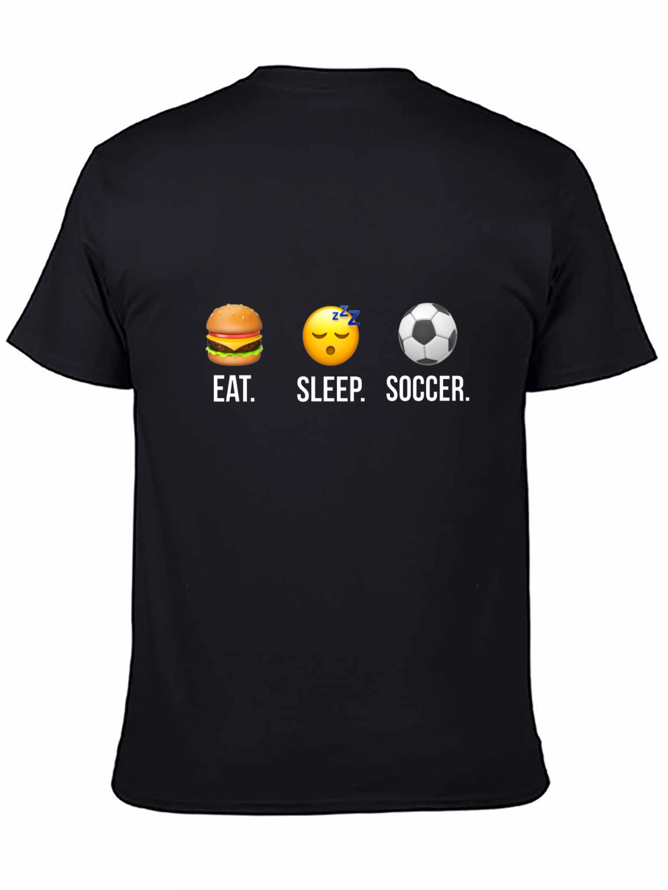 Eat Sleep Soccer T-Shirt - Funny Graphic Tee