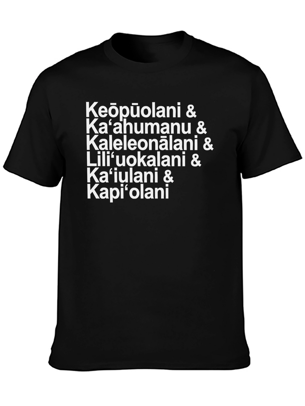 Keōpūolani Hawaiian Queens Black T-Shirt