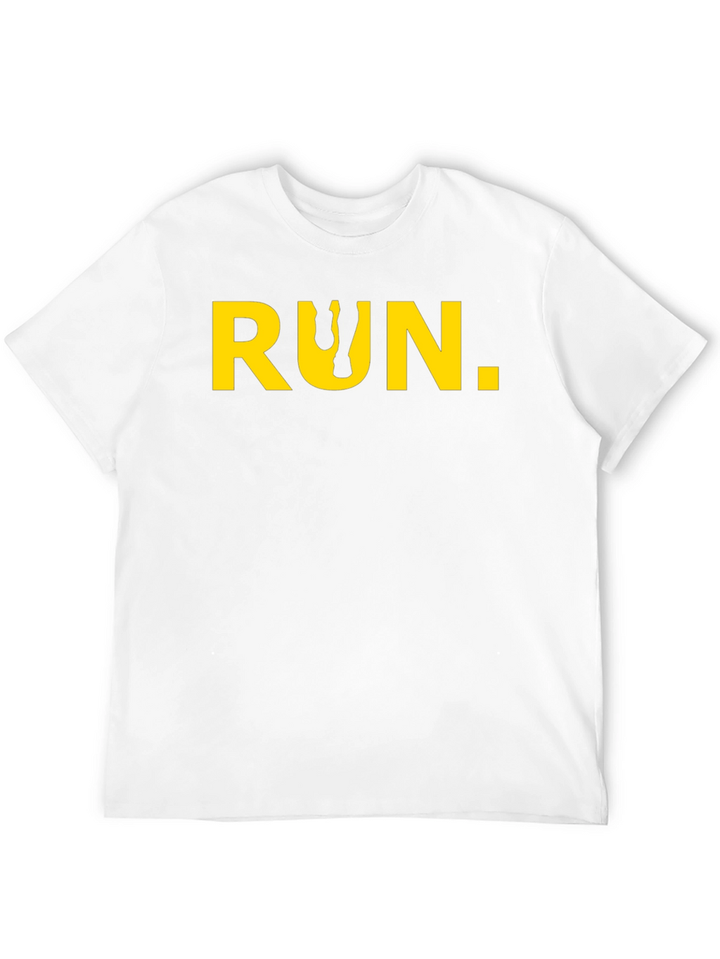 Run Graphic Tee - Black Cotton Short Sleeve