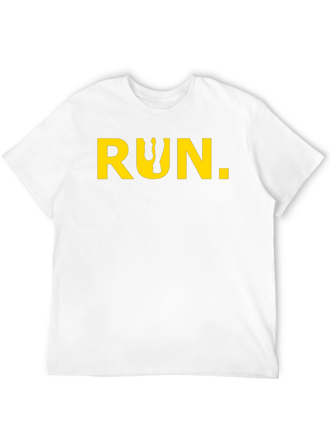 Run Graphic Tee - Black Cotton Short Sleeve