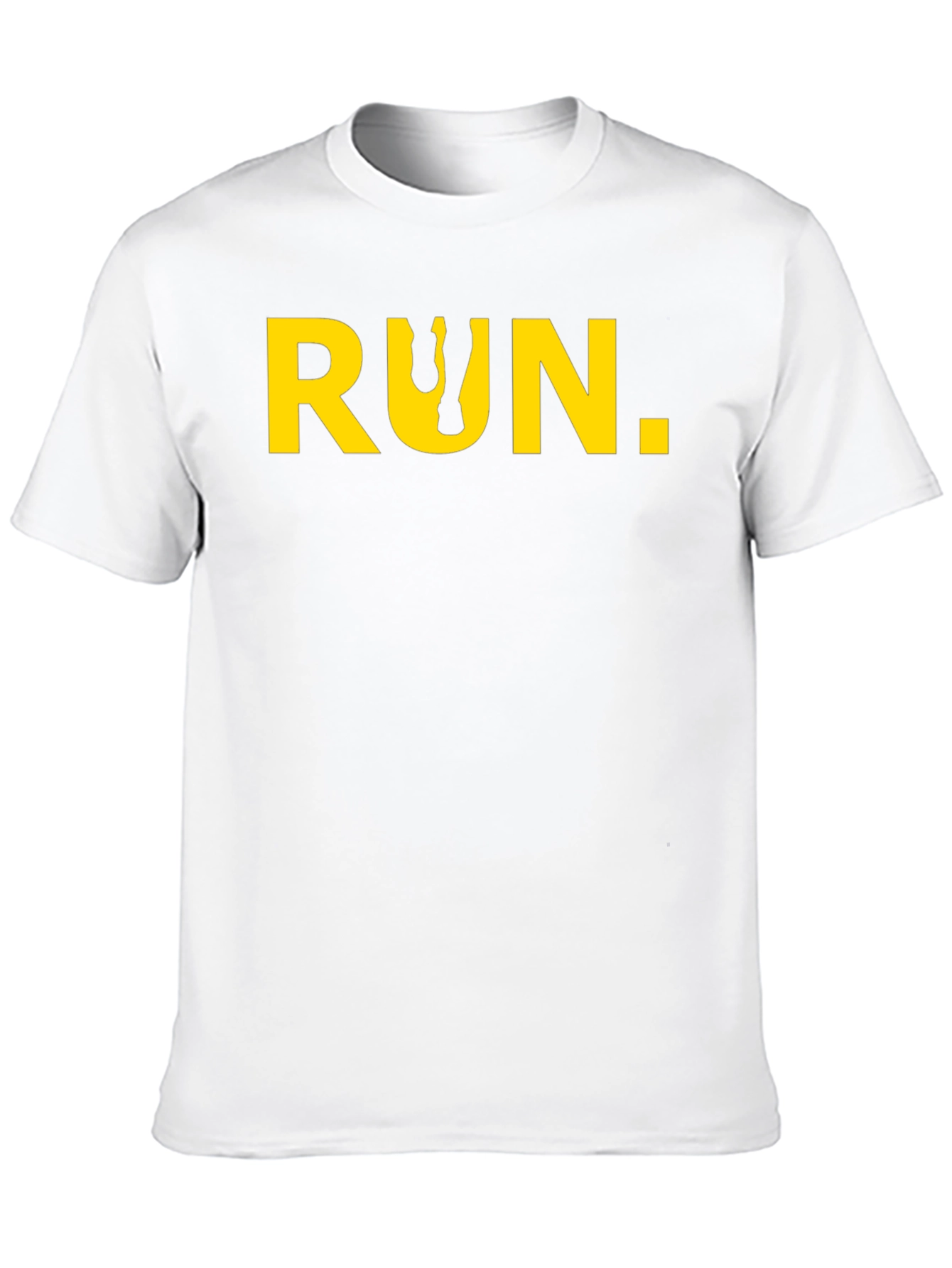 Run Graphic Tee - Black Cotton Short Sleeve
