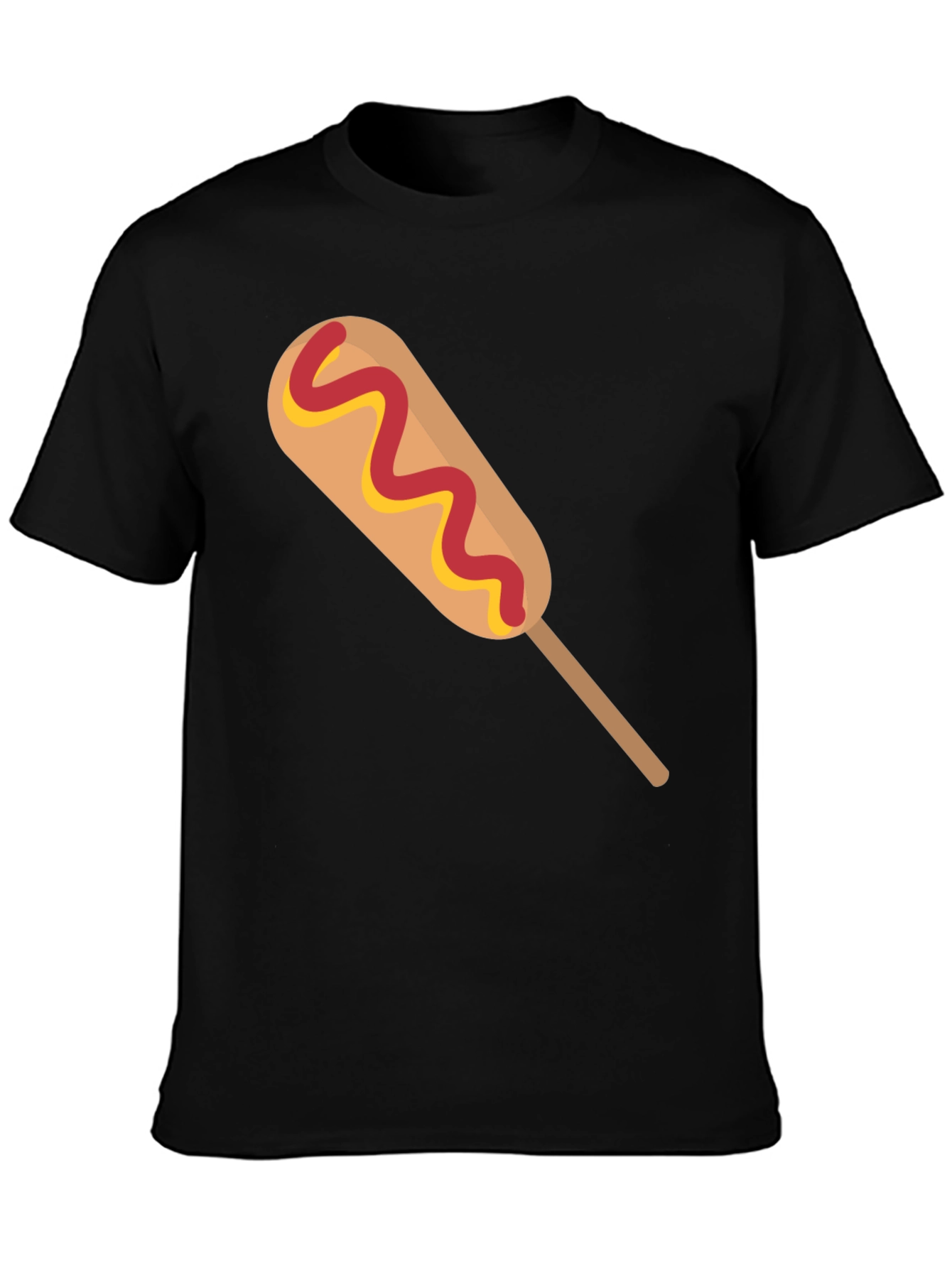 Corn Dog Graphic Tee - Novelty Food T-Shirt