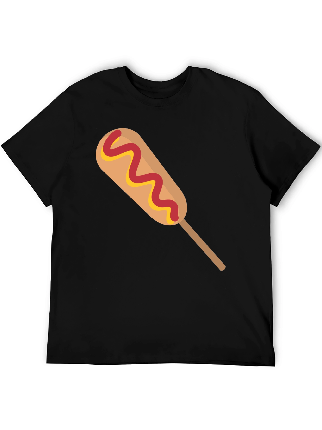 Corn Dog Graphic Tee - Novelty Food T-Shirt