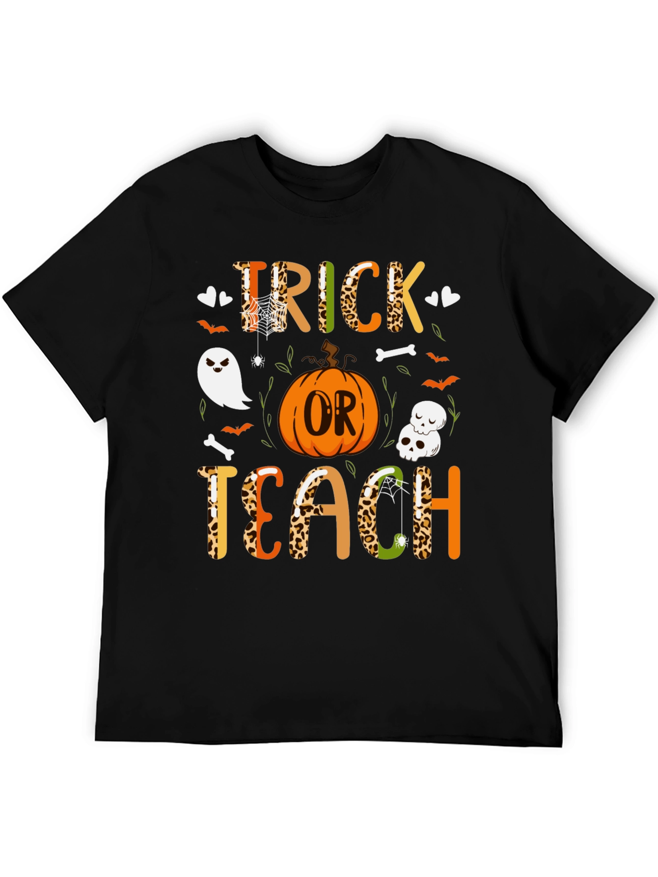 Trick or Teach Halloween T-Shirt - Spooky Teacher Tee
