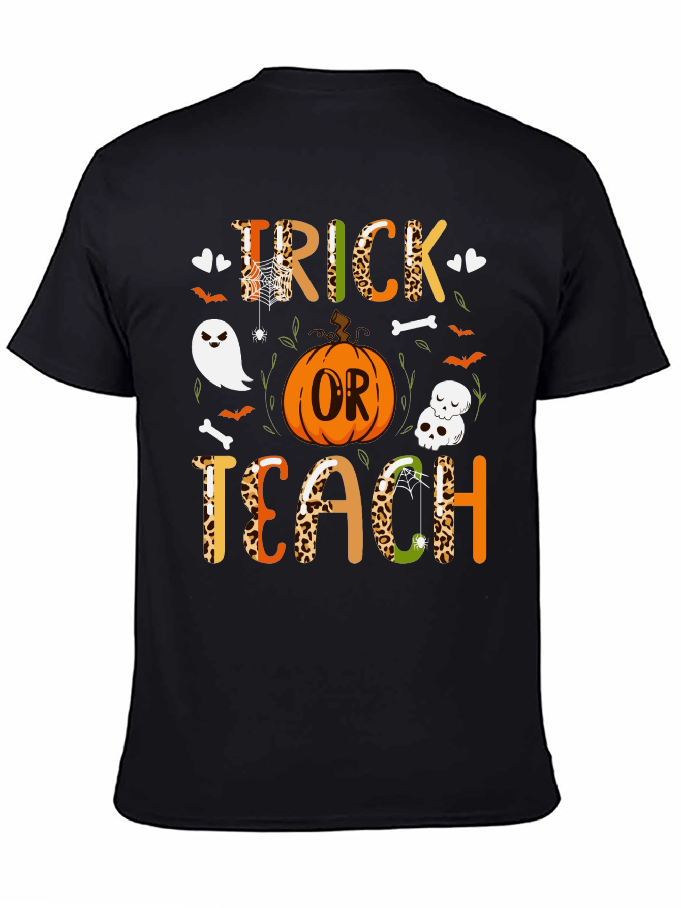 Trick or Teach Halloween T-Shirt - Spooky Teacher Tee