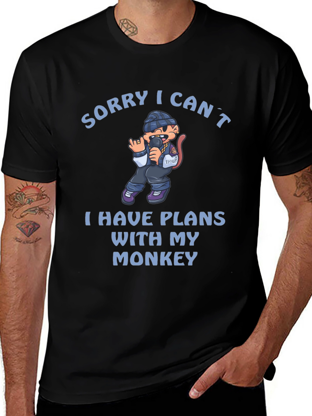 Sorry I Cant Monkey T-Shirt