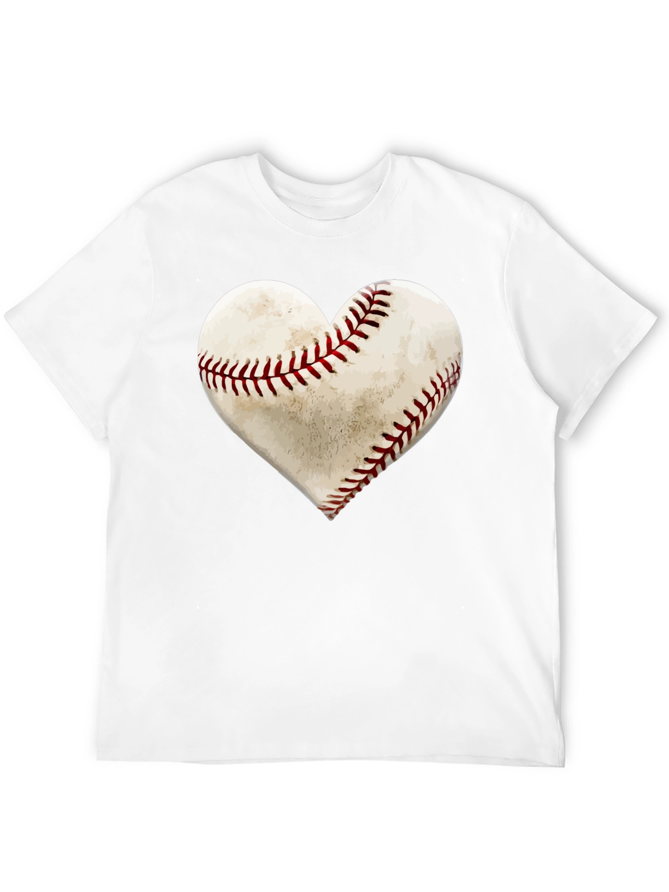 Baseball Heart T-Shirt - Sports Lover Tee