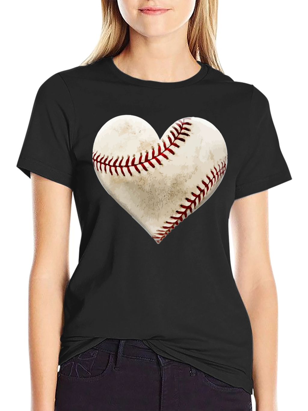 Baseball Heart T-Shirt - Sports Lover Tee