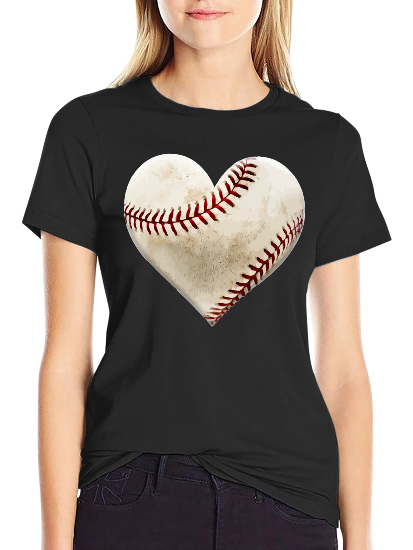 Baseball Heart T-Shirt - Sports Lover Tee