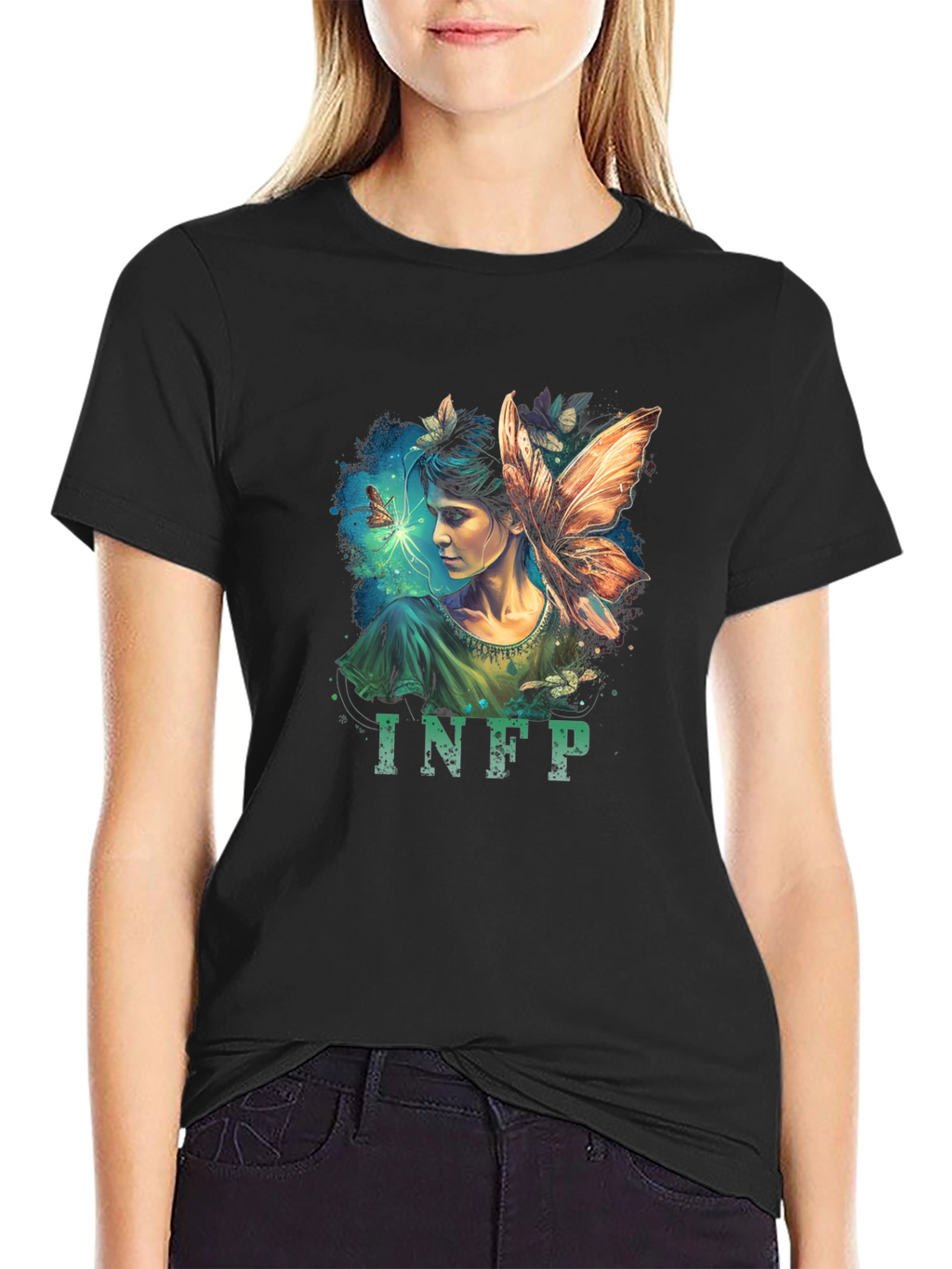 INFP Fairycore Black Tee