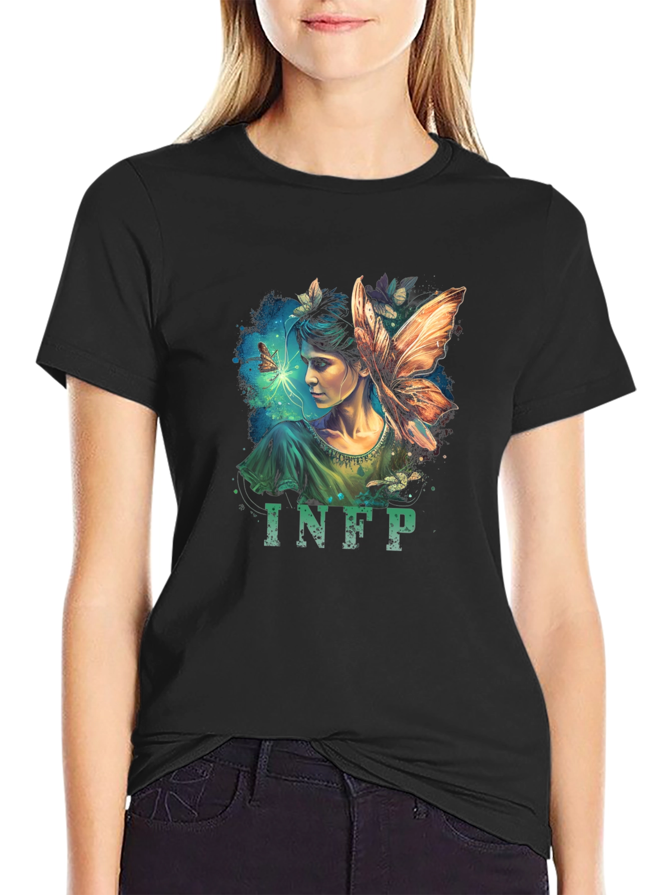 INFP Fairycore Black Tee