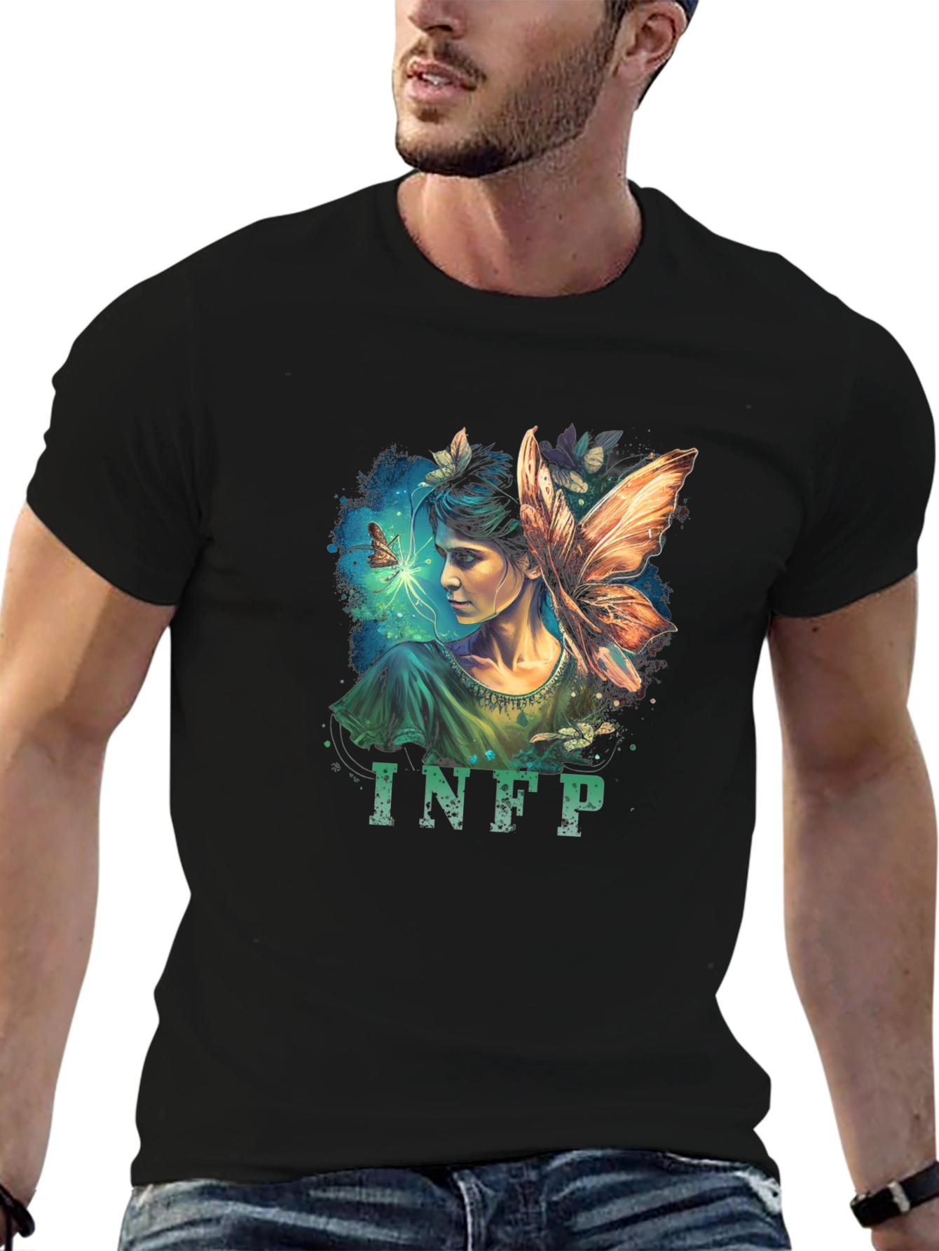 INFP Fairycore Black Tee