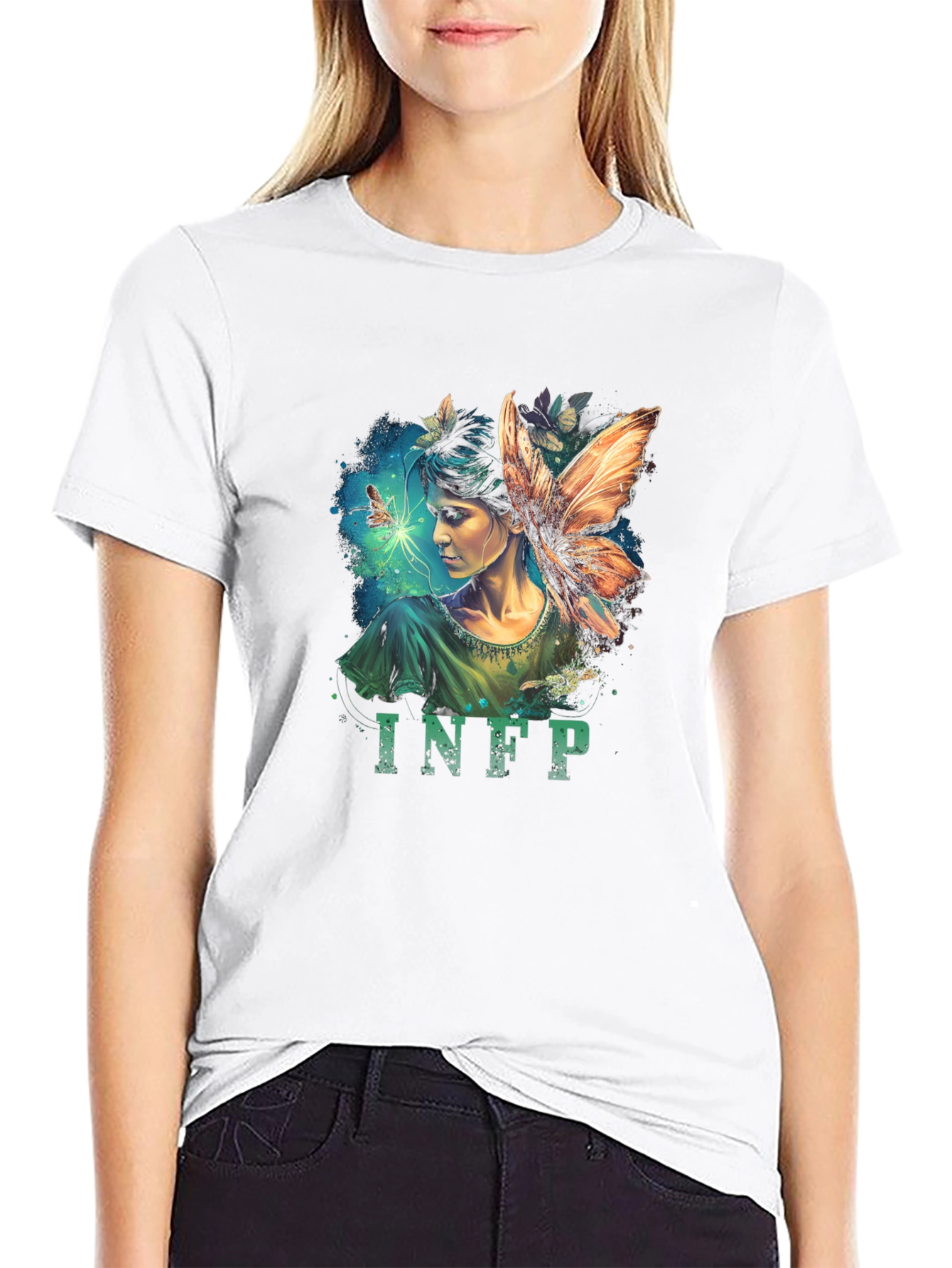 INFP Fairycore Black Tee