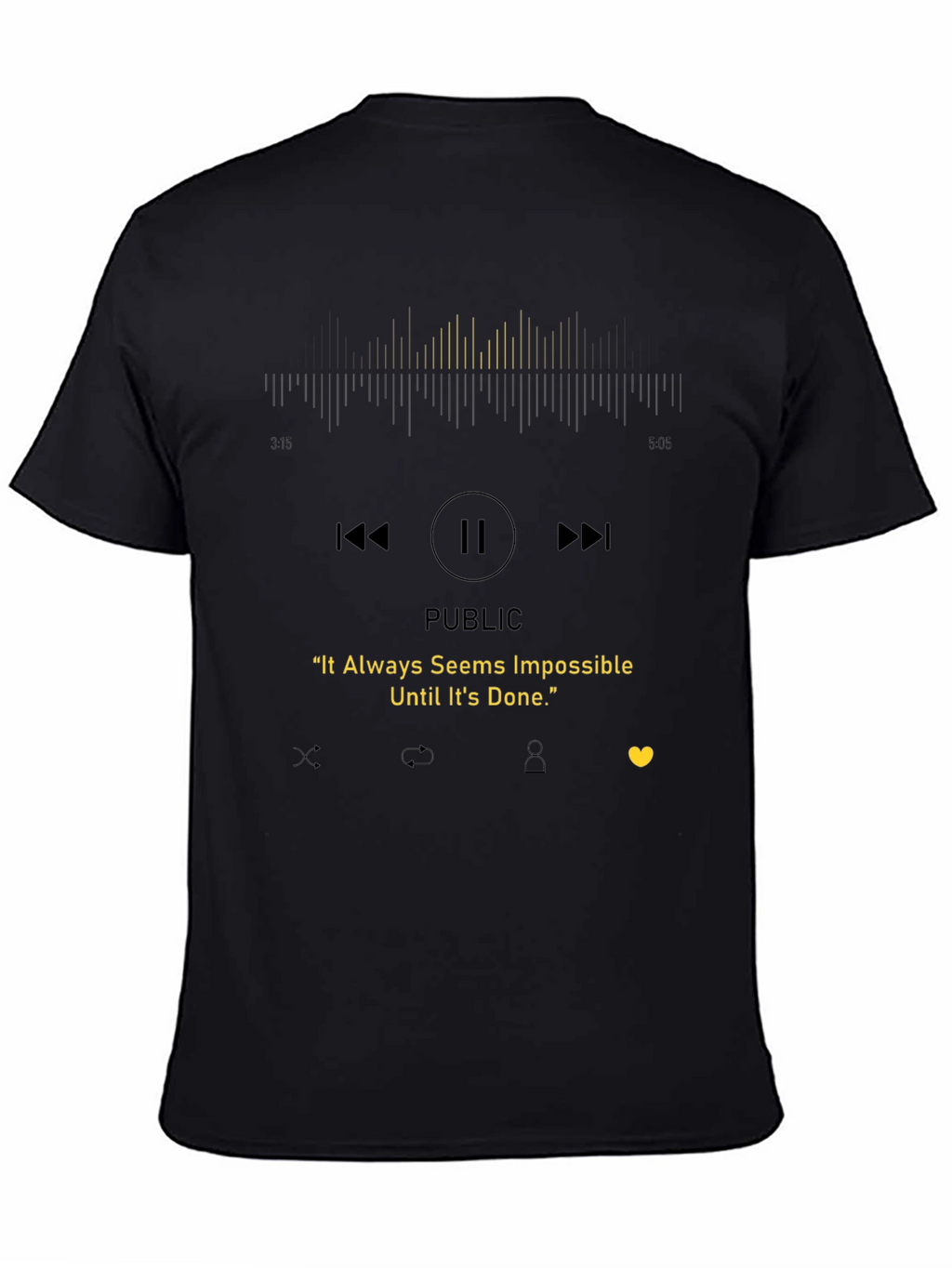 Motivational T-Shirt - It Always Seems Impossible