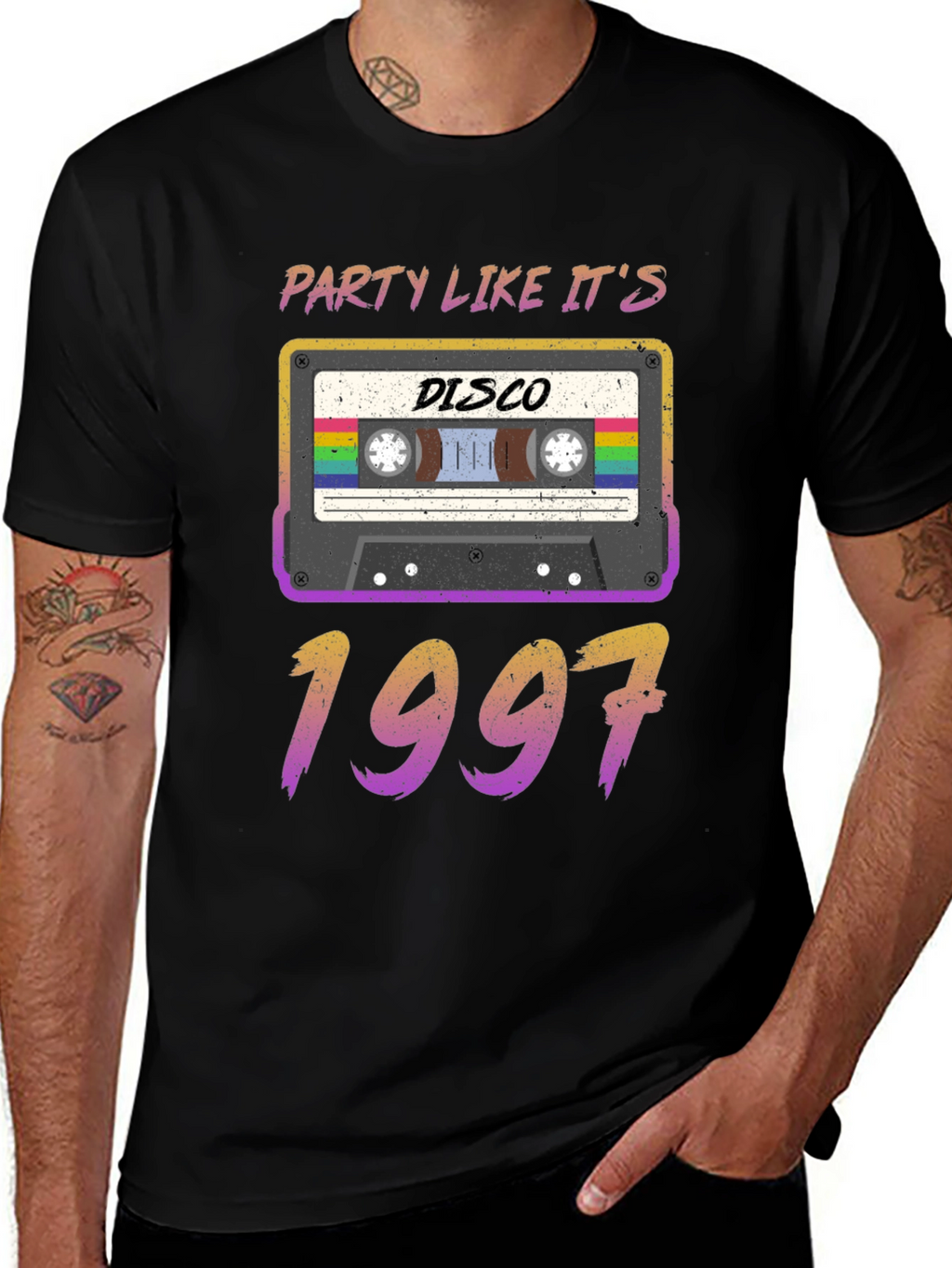Disco Party Like Its 1997 Cassette Tape T-Shirt