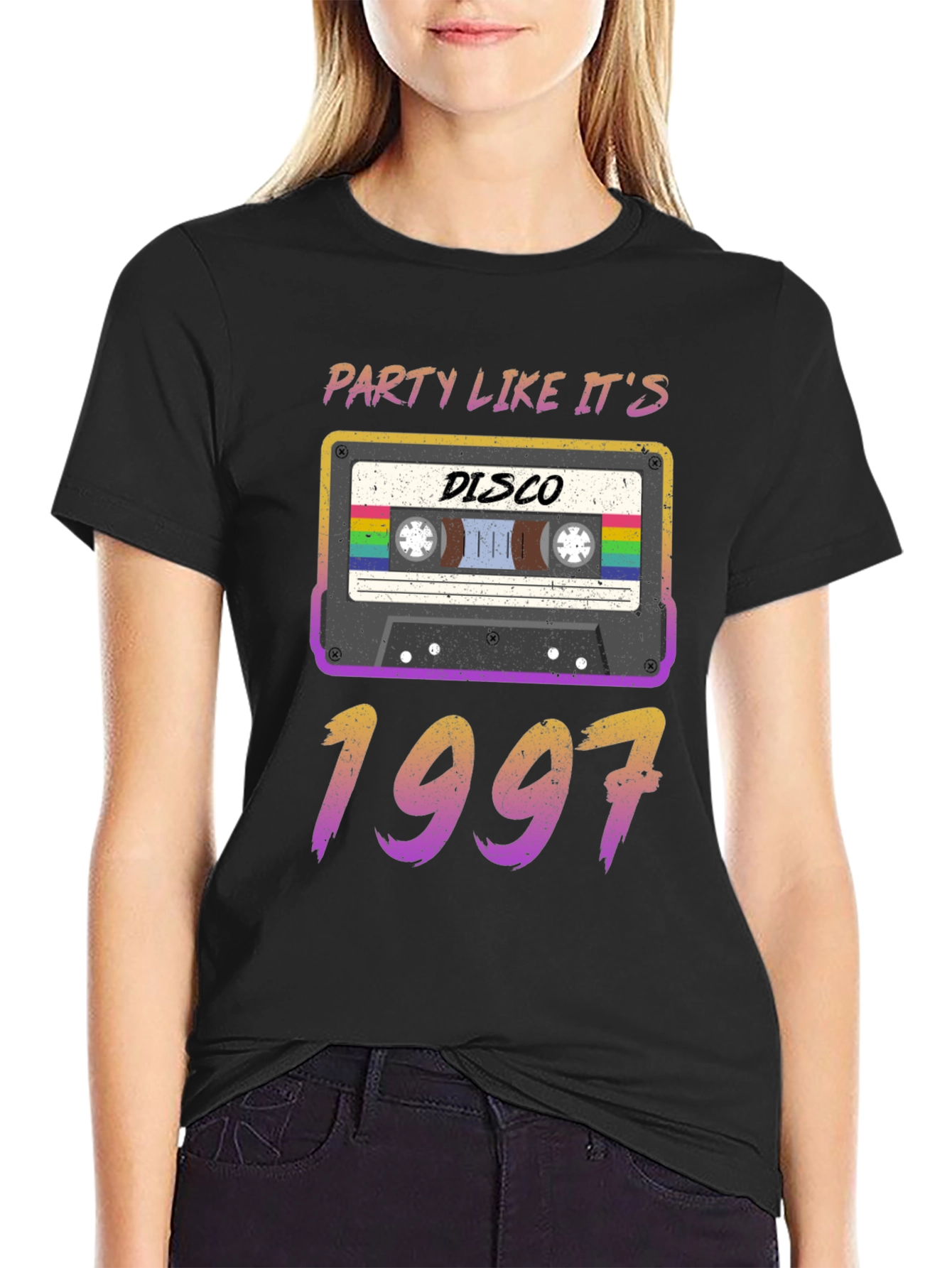 Disco Party Like Its 1997 Cassette Tape T-Shirt