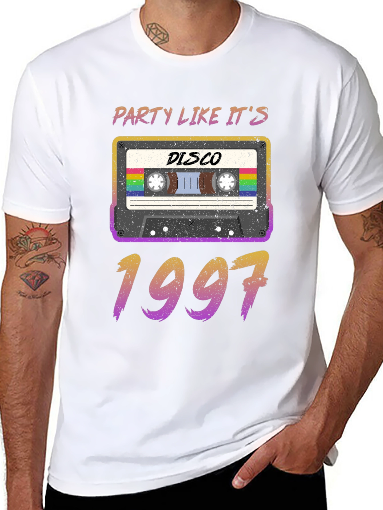 Disco Party Like Its 1997 Cassette Tape T-Shirt