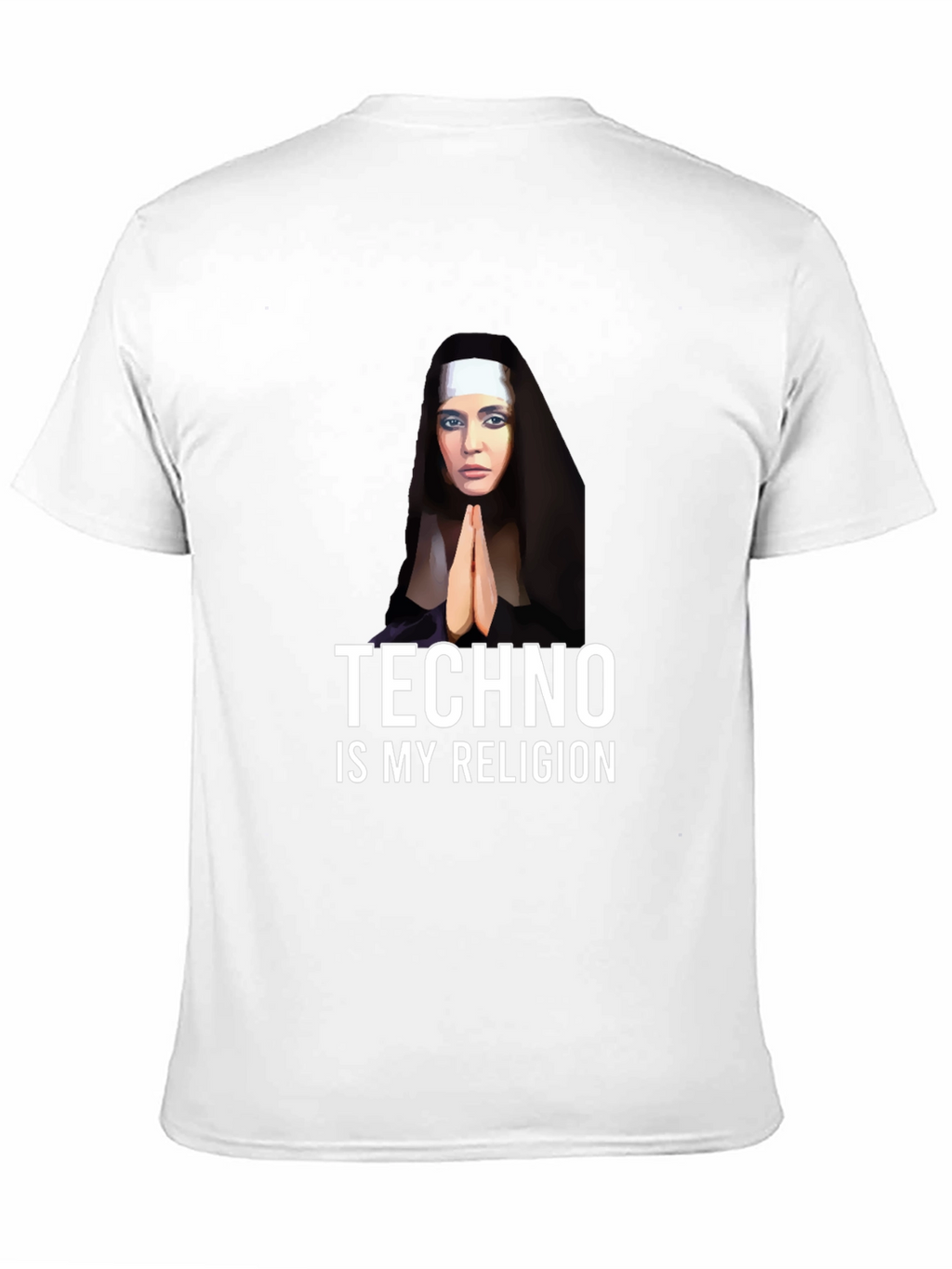 Techno Nun T-Shirt - Funny Raver Apparel