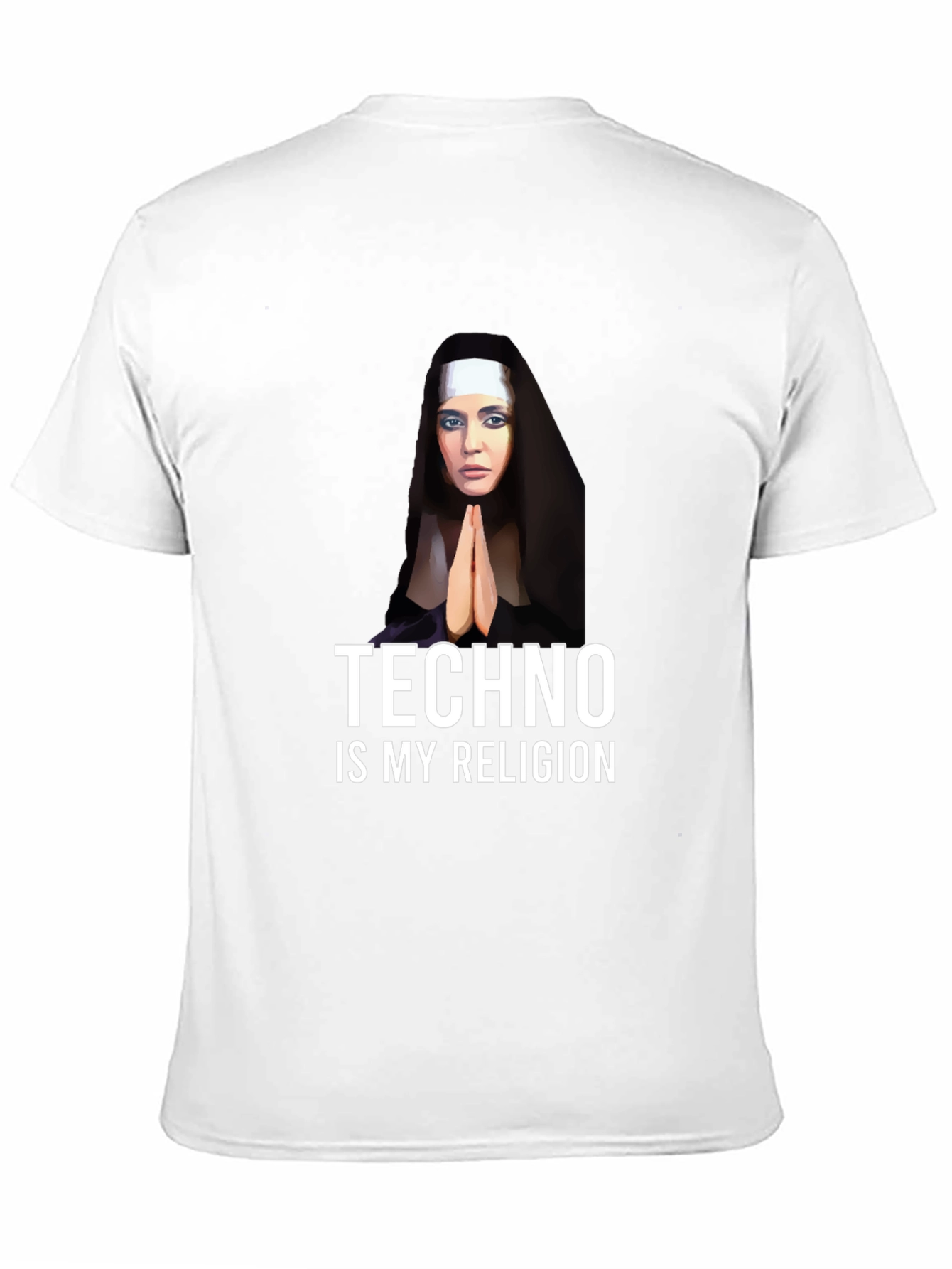 Techno Nun T-Shirt - Funny Raver Apparel