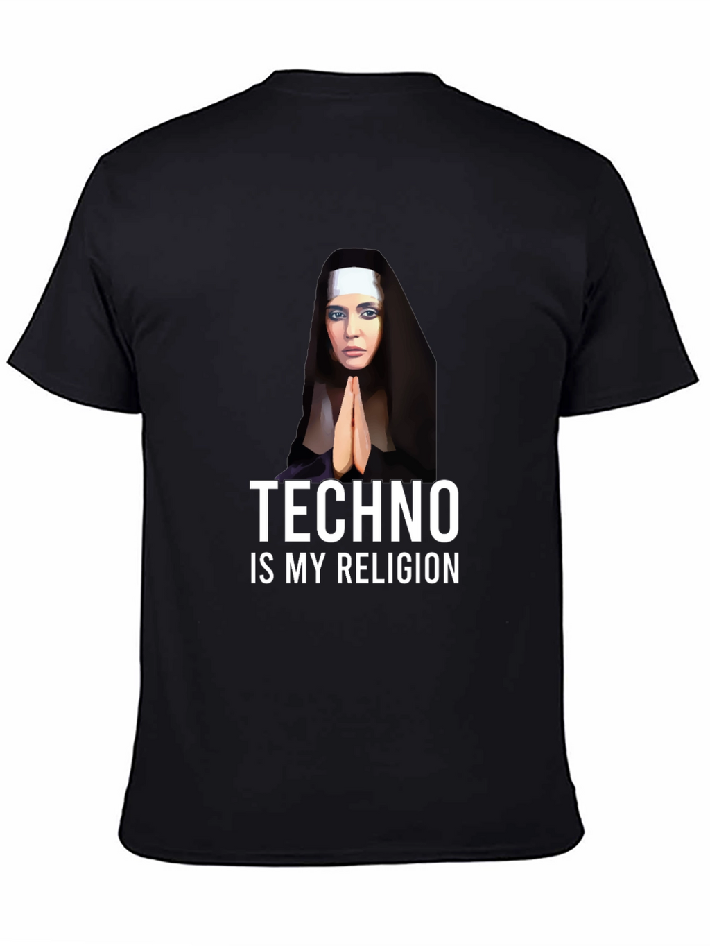 Techno Nun T-Shirt - Funny Raver Apparel
