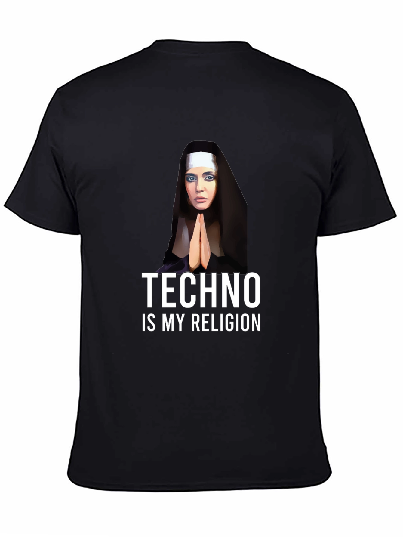 Techno Nun T-Shirt - Funny Raver Apparel