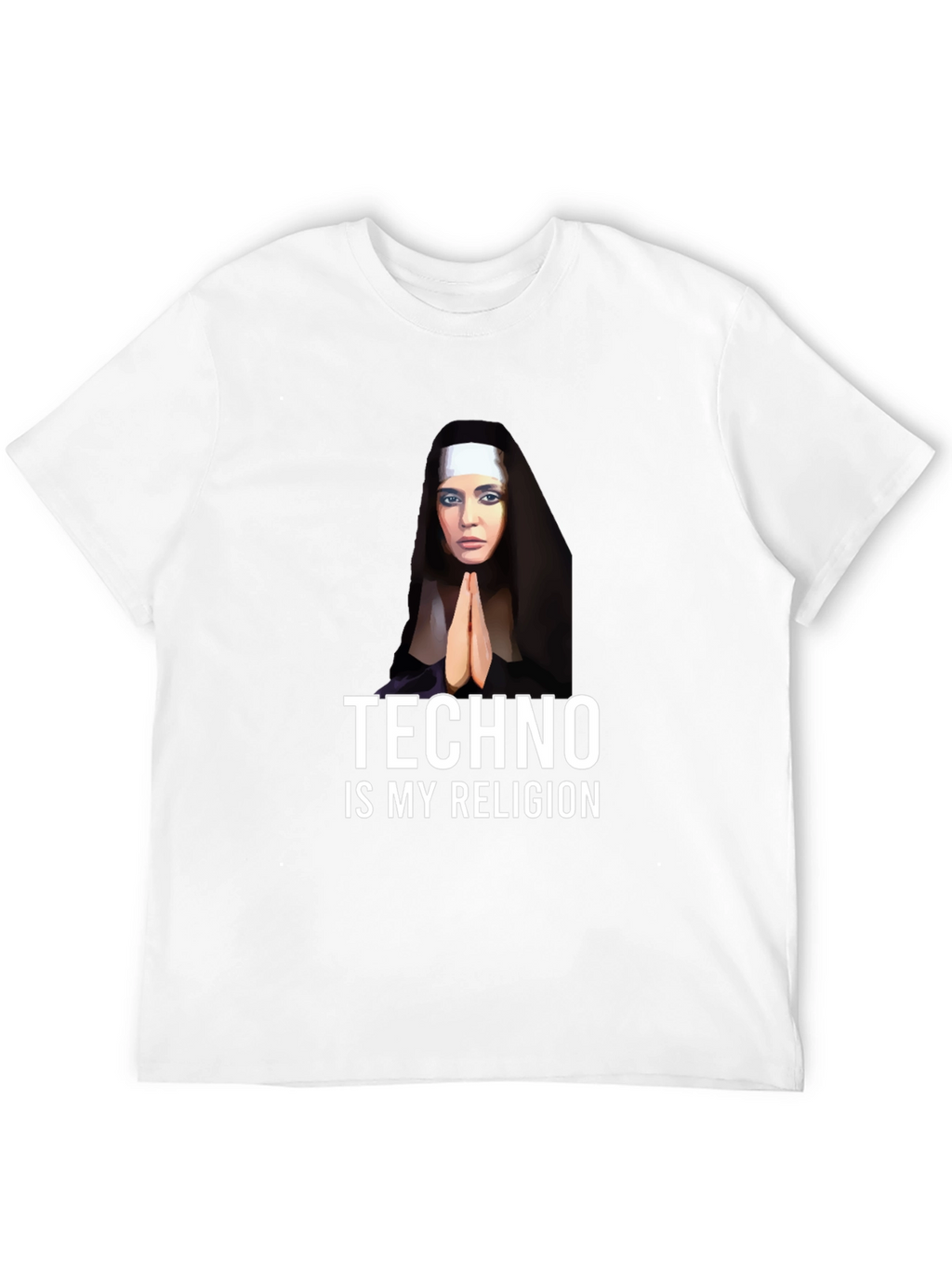 Techno Nun T-Shirt - Funny Raver Apparel