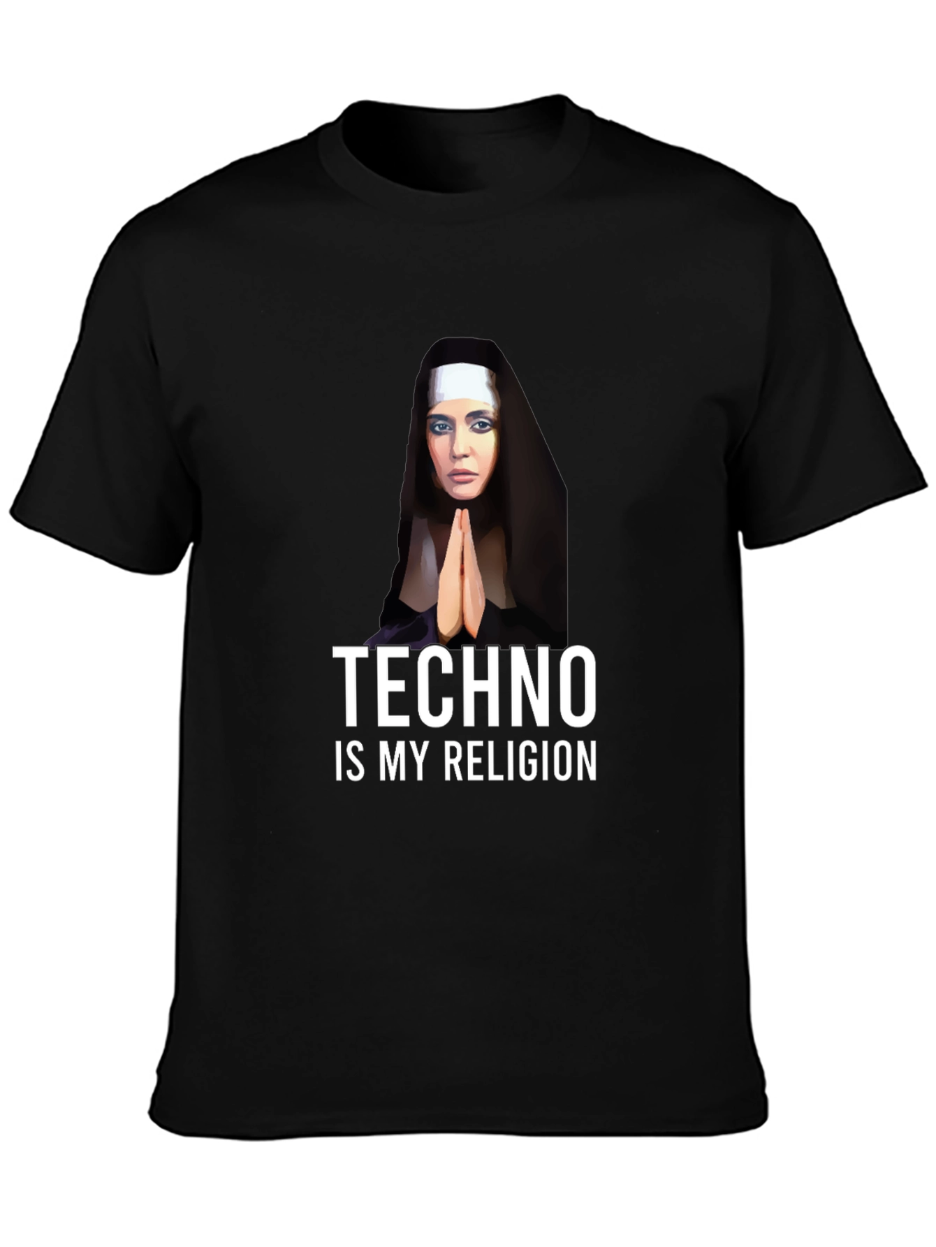 Techno Nun T-Shirt - Funny Raver Apparel