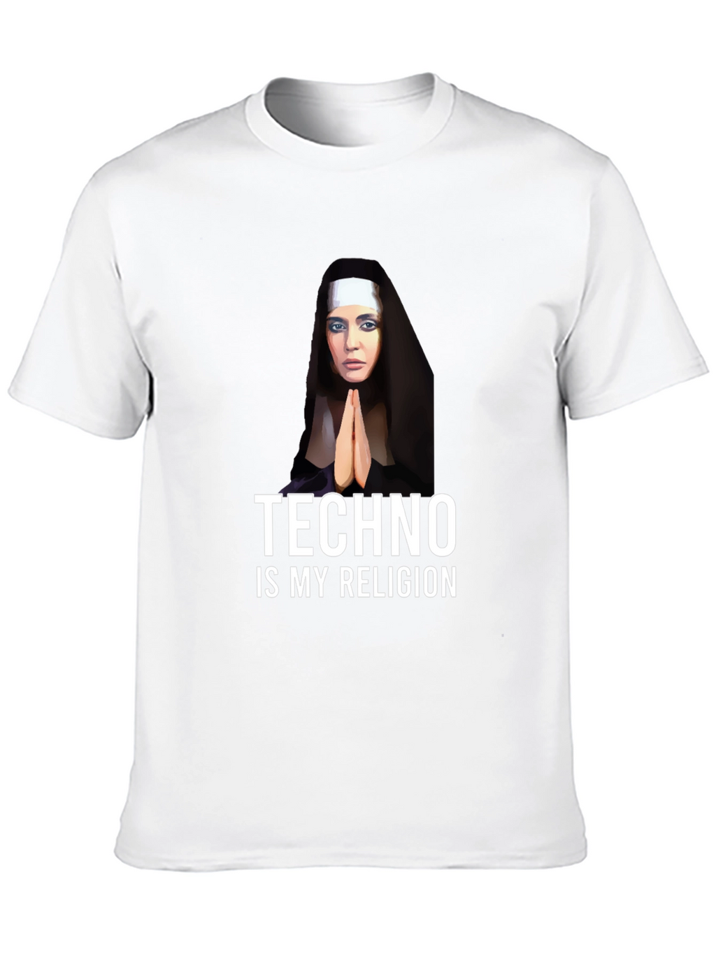 Techno Nun T-Shirt - Funny Raver Apparel