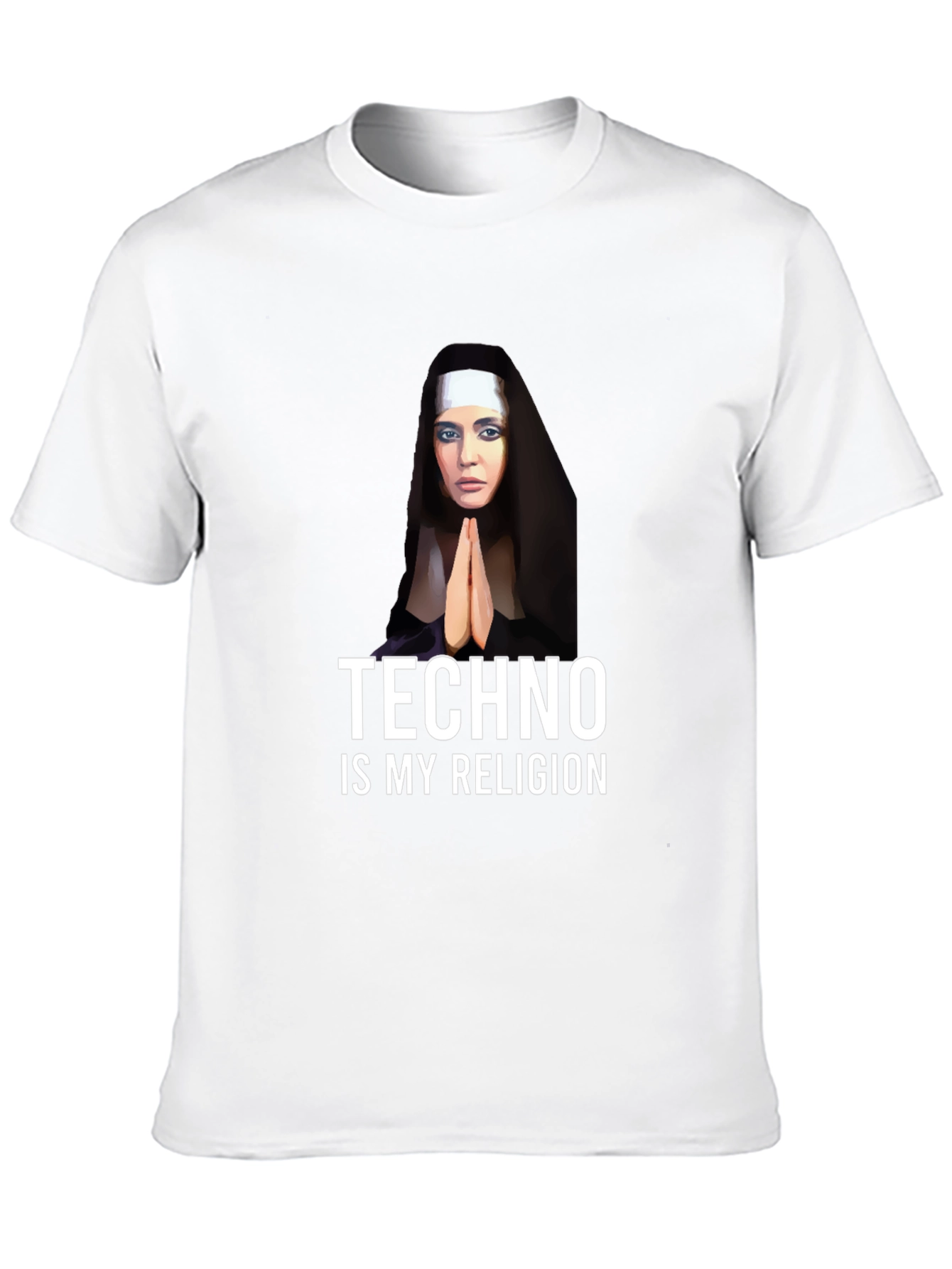 Techno Nun T-Shirt - Funny Raver Apparel