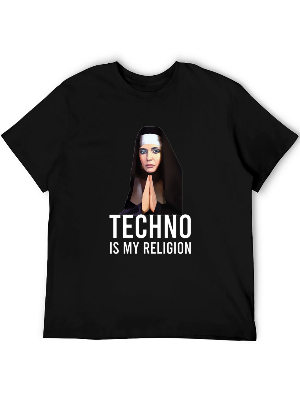 Techno Nun T-Shirt - Funny Raver Apparel