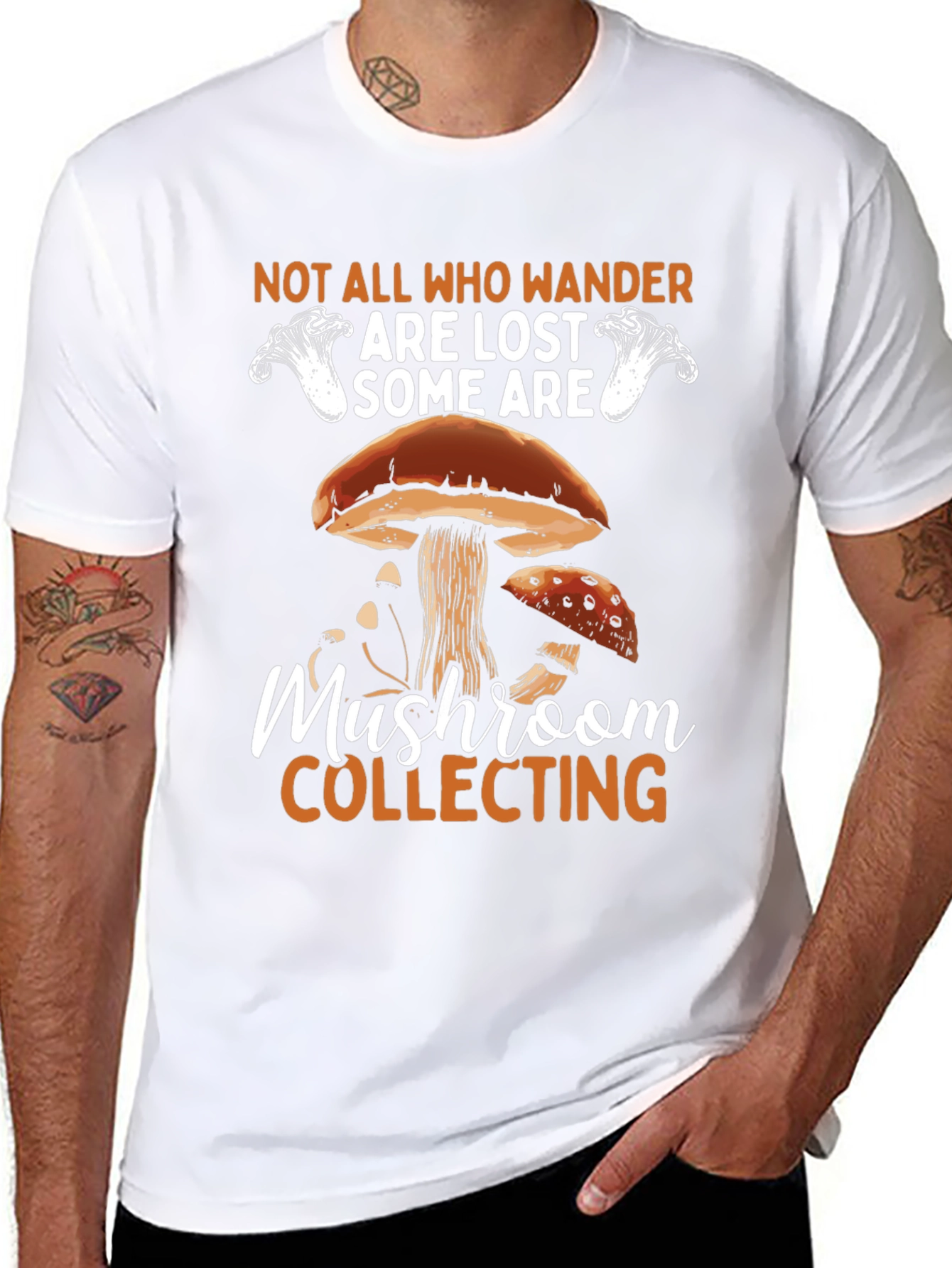 Mushroom Collecting T-Shirt - Nature Lover Apparel