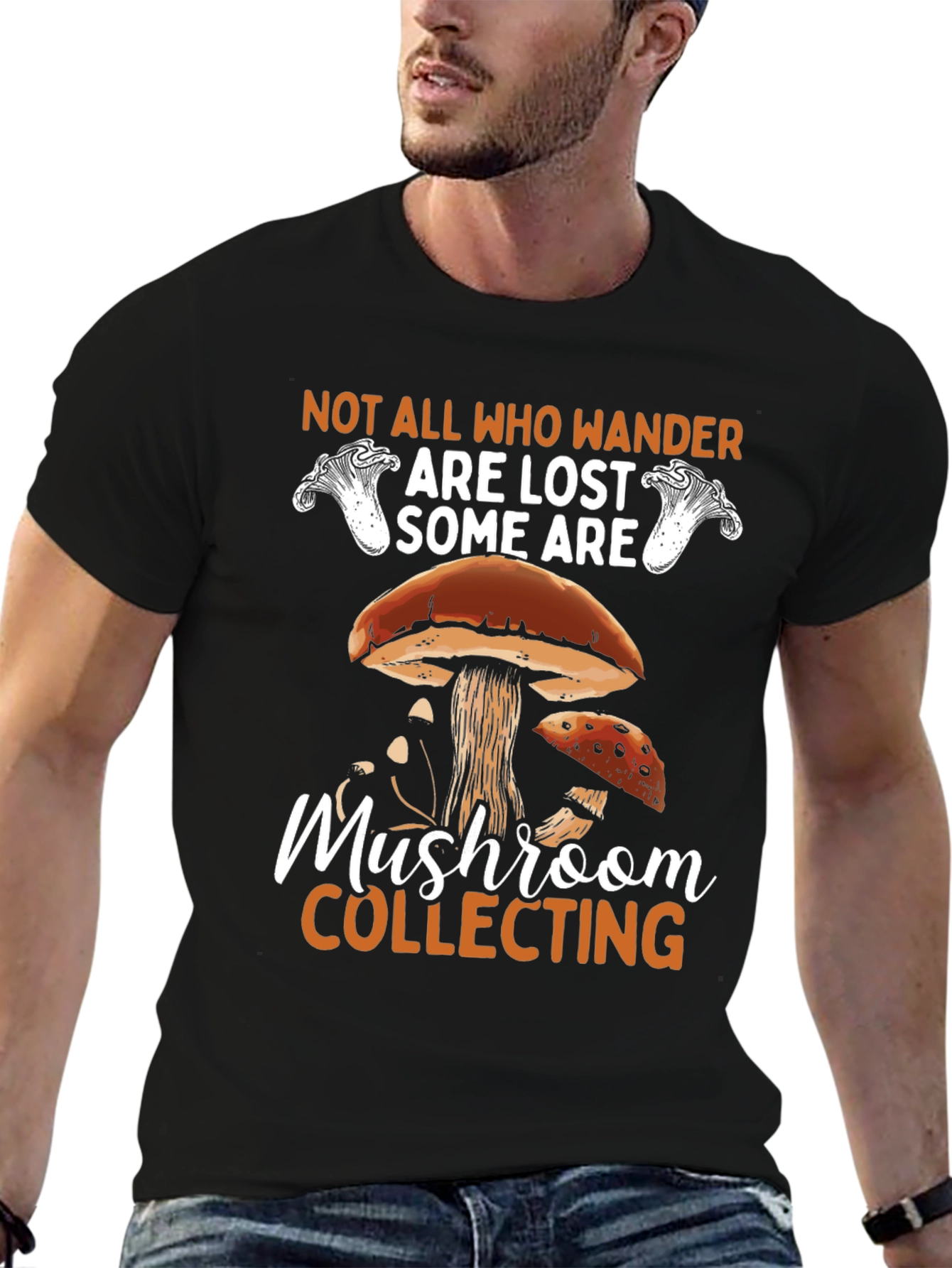 Mushroom Collecting T-Shirt - Nature Lover Apparel