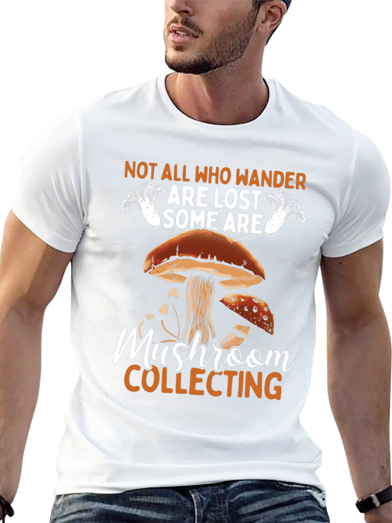 Mushroom Collecting T-Shirt - Nature Lover Apparel