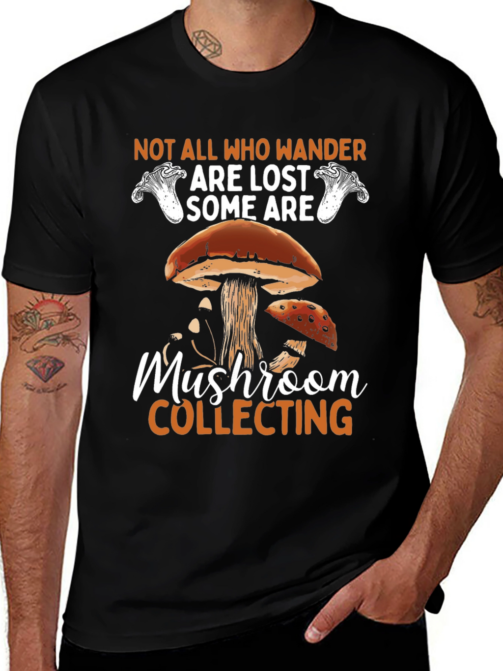 Mushroom Collecting T-Shirt - Nature Lover Apparel