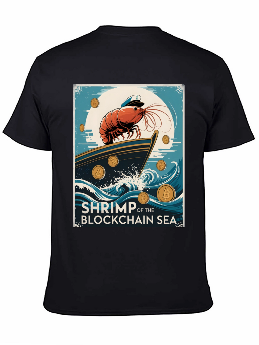 Shrimp Blockchain Sea Graphic Tee