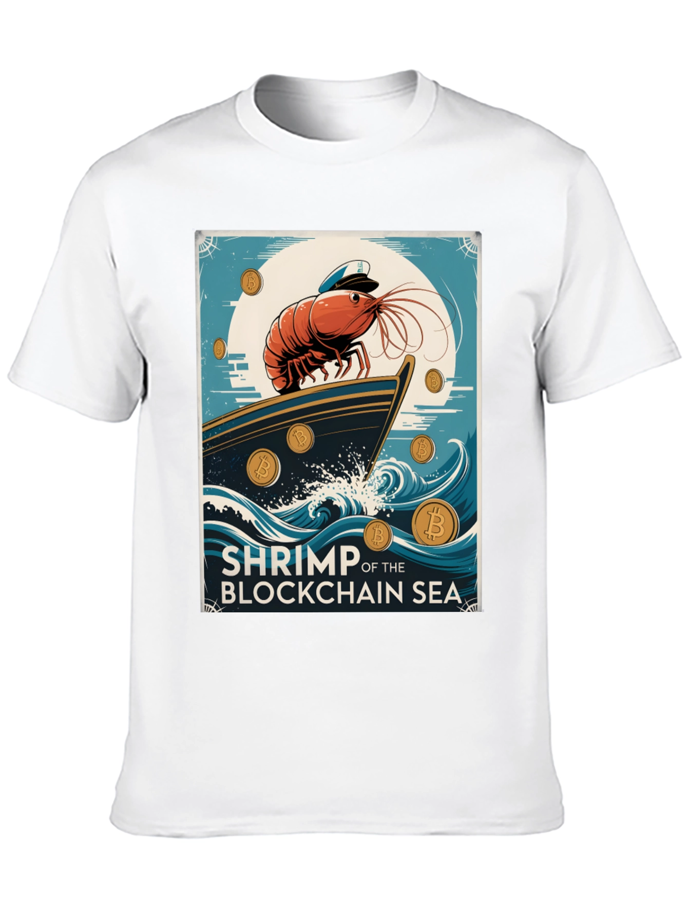 Shrimp Blockchain Sea Graphic Tee