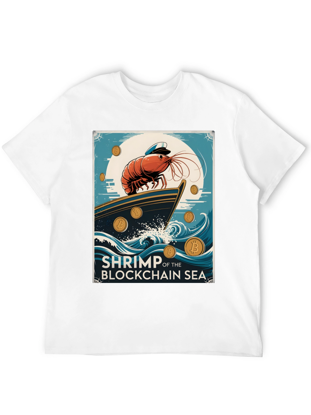 Shrimp Blockchain Sea Graphic Tee