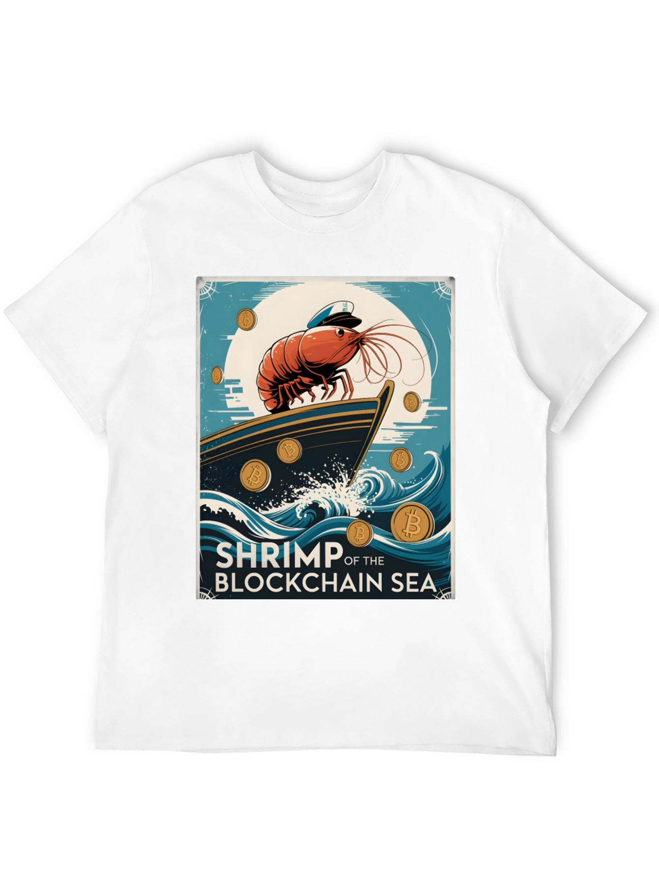 Shrimp Blockchain Sea Graphic Tee