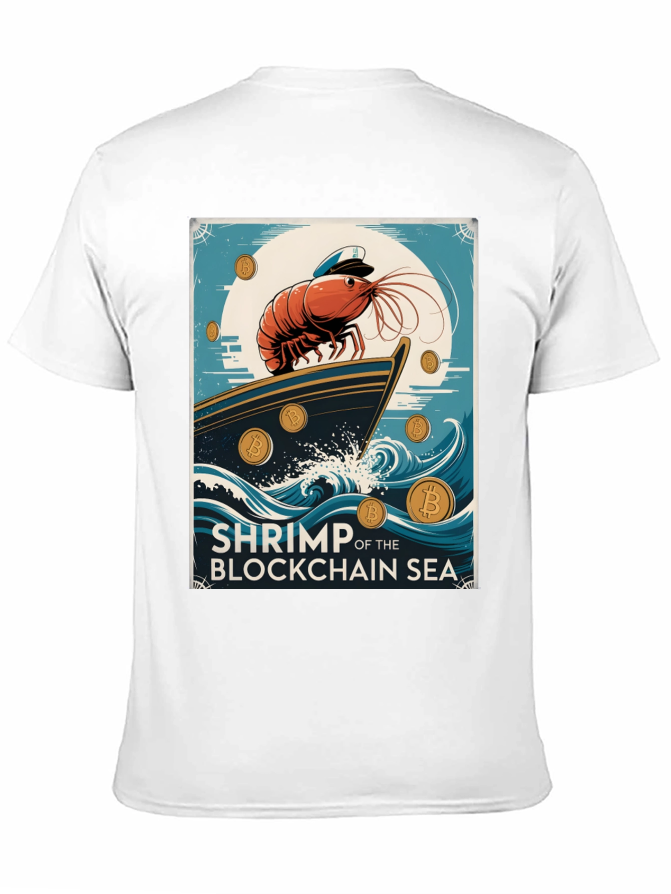 Shrimp Blockchain Sea Graphic Tee