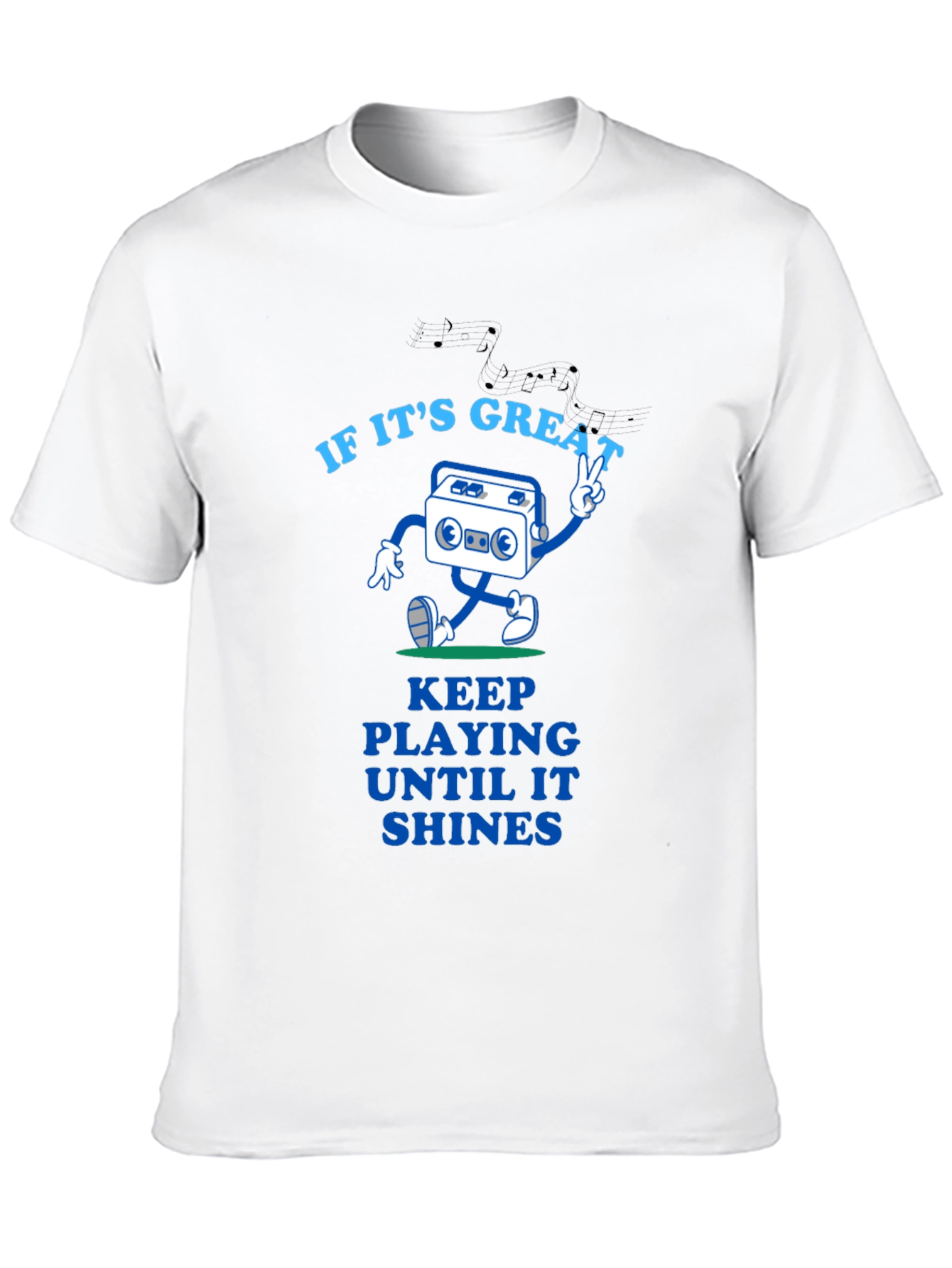 Great Tunes Tee - Play Until It Shines