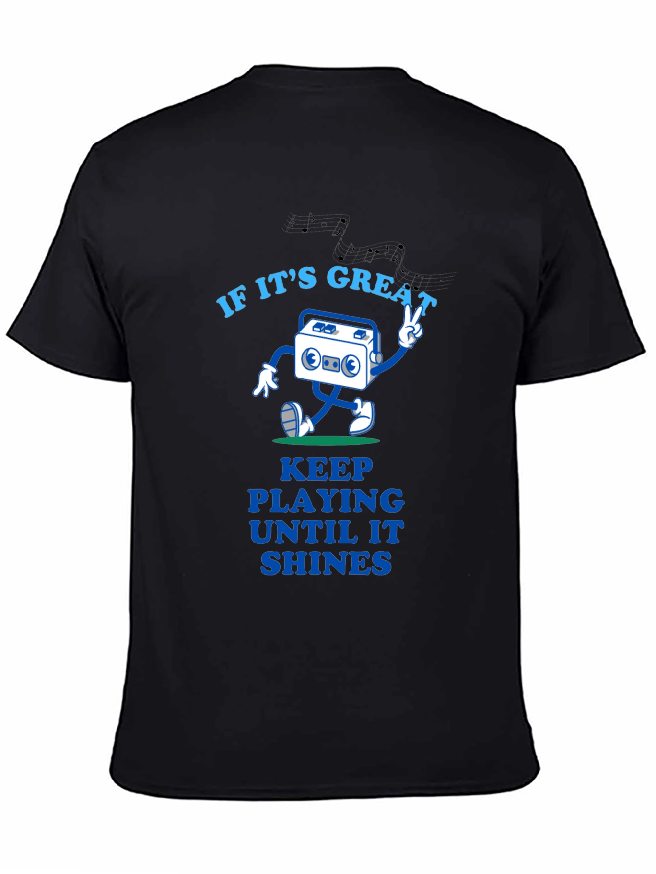 Great Tunes Tee - Play Until It Shines