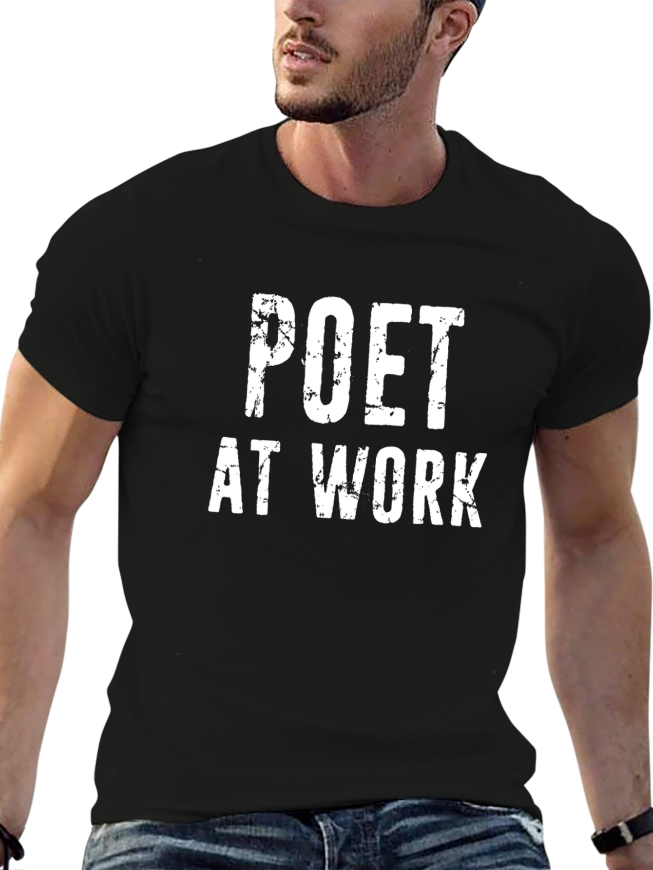 Poet At Work Graphic T-Shirt