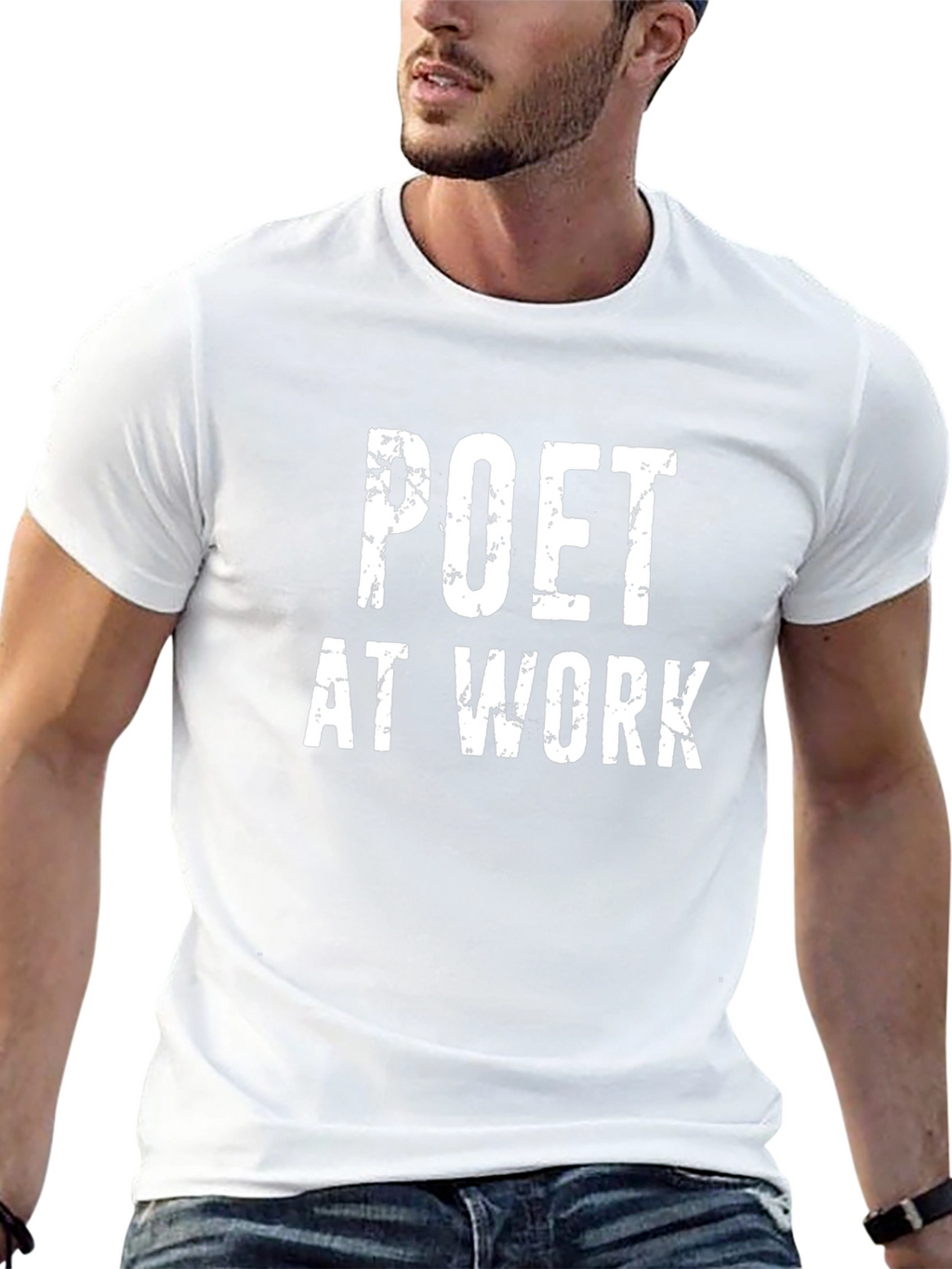 Poet At Work Graphic T-Shirt