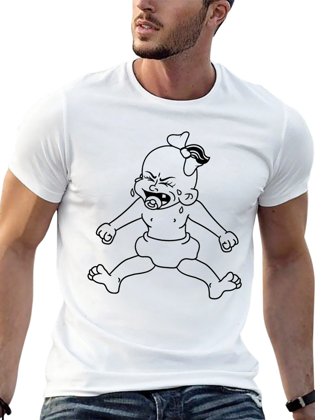 Baby Graphic Tee - Unisex Black T-Shirt