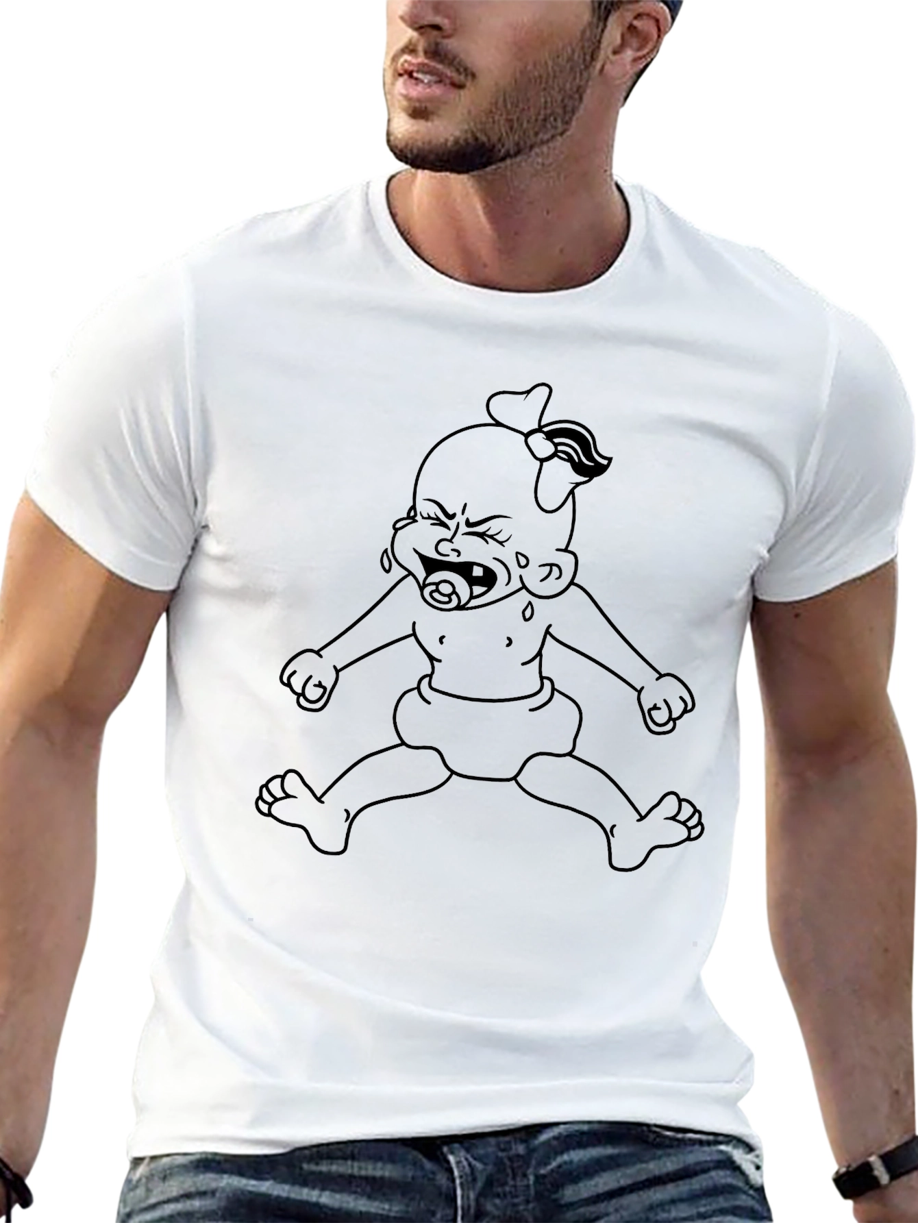 Baby Graphic Tee - Unisex Black T-Shirt