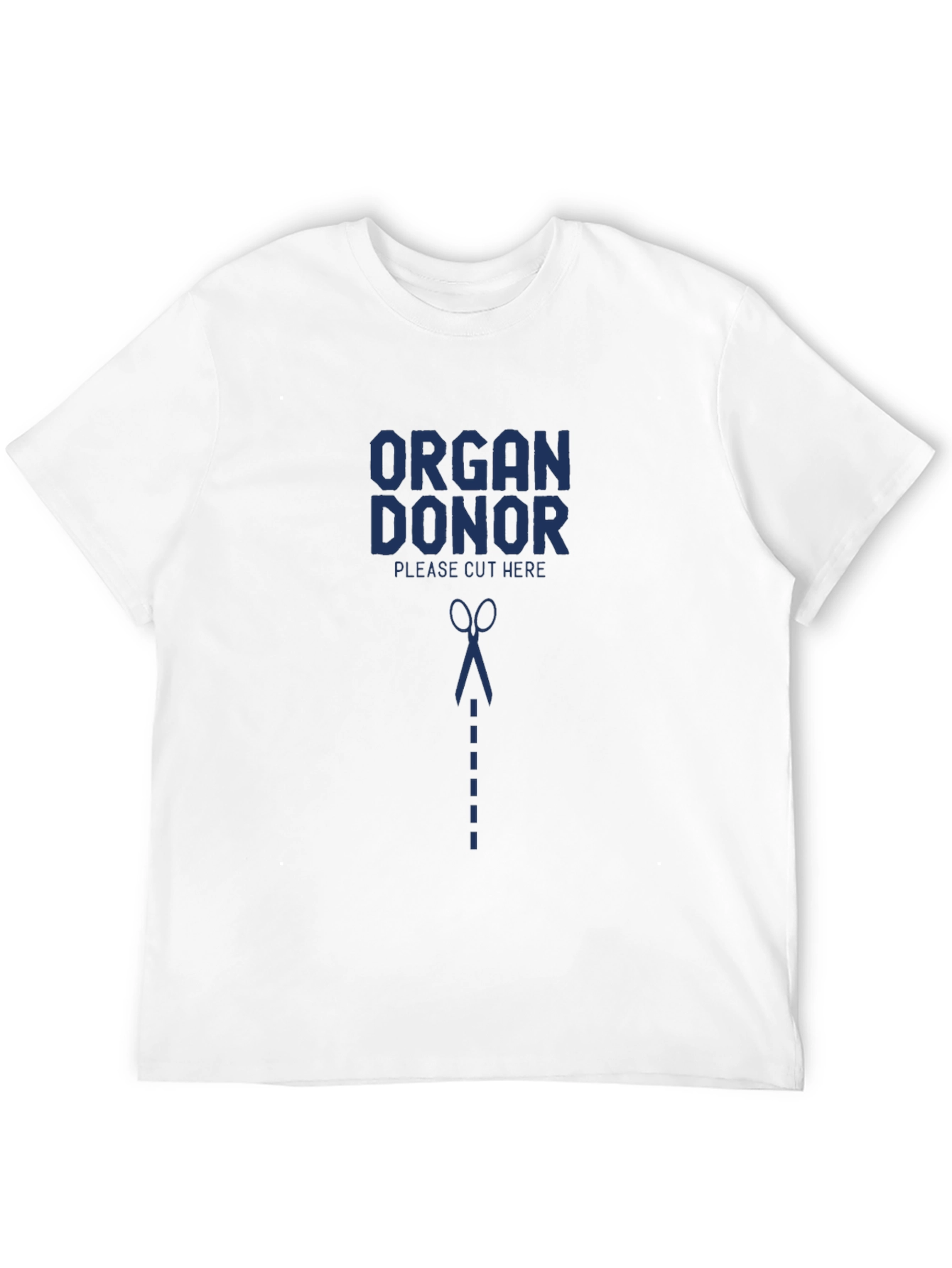 Organ Donor Please Cut Here Graphic T-Shirt