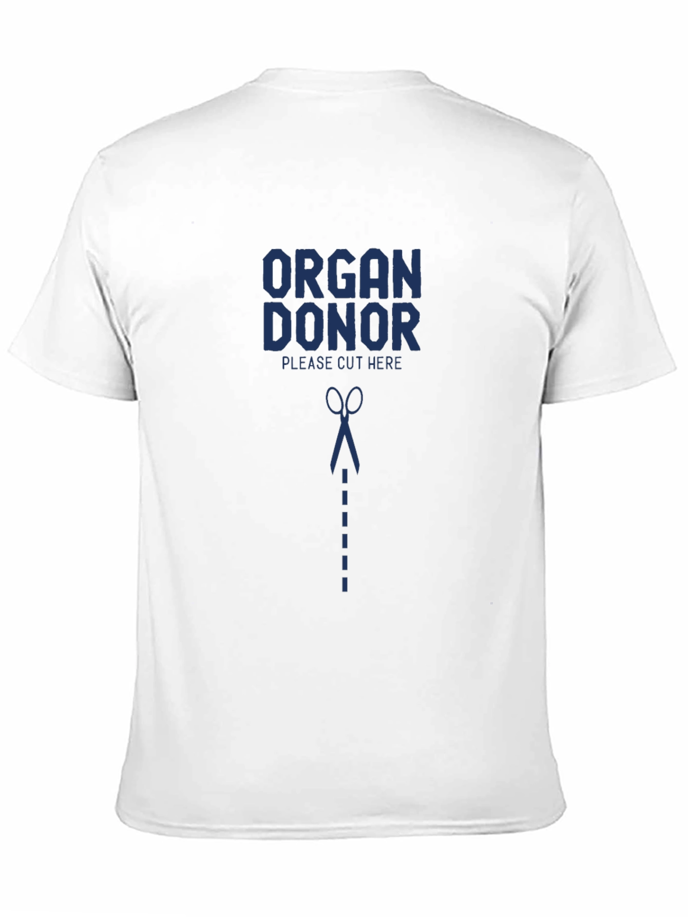 Organ Donor Please Cut Here Graphic T-Shirt