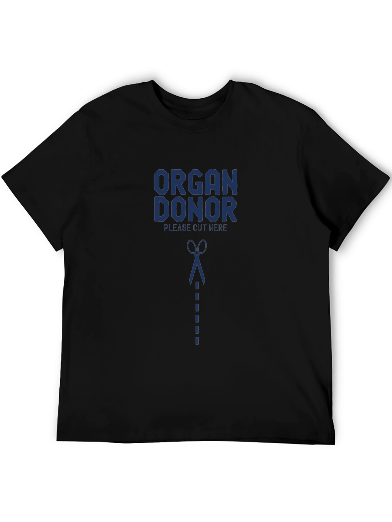 Organ Donor Please Cut Here Graphic T-Shirt