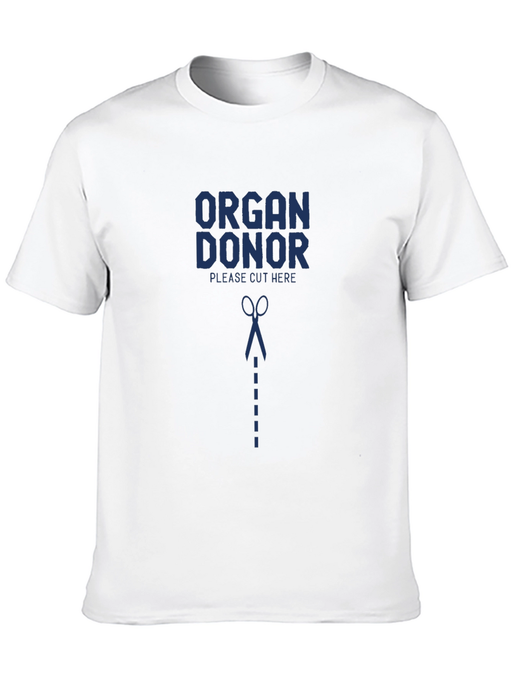 Organ Donor Please Cut Here Graphic T-Shirt