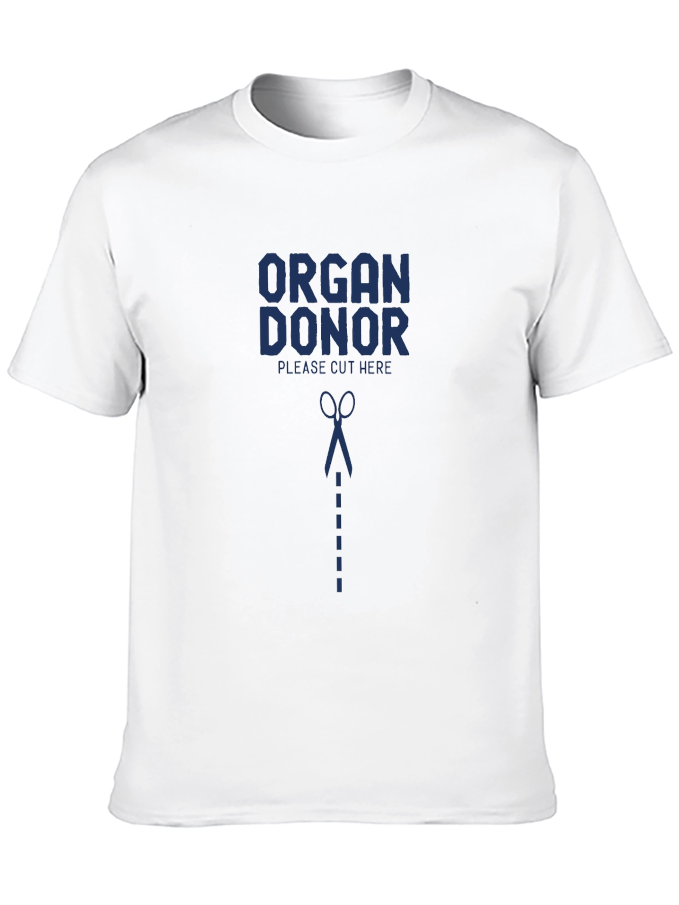 Organ Donor Please Cut Here Graphic T-Shirt